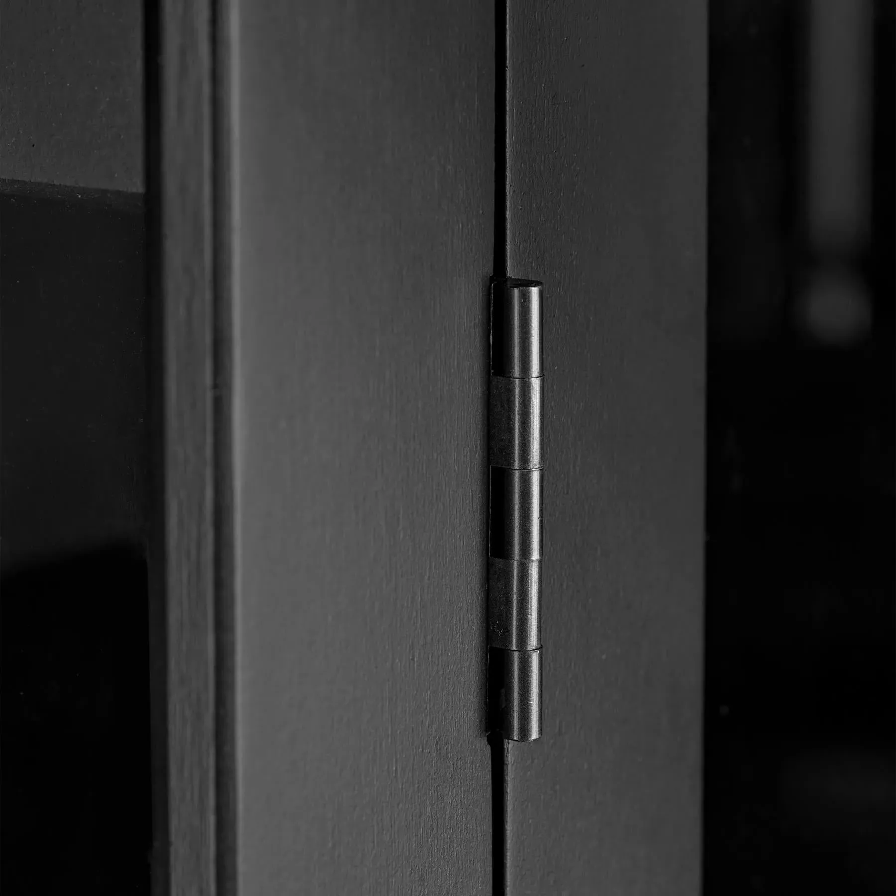 Display Cabinet with Glass Doors - Black, Beech