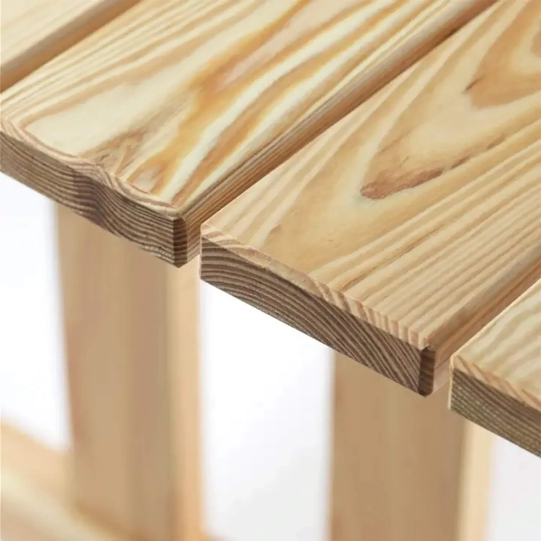 Garden Table with Wide Legs - Ash Wood