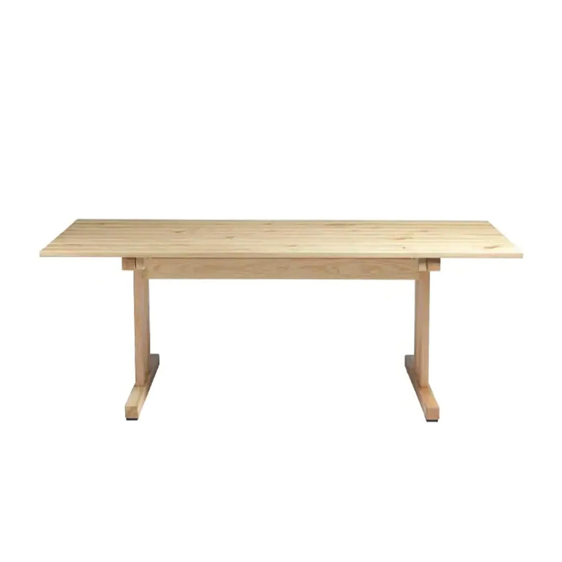Garden Table with Wide Legs - Ash Wood