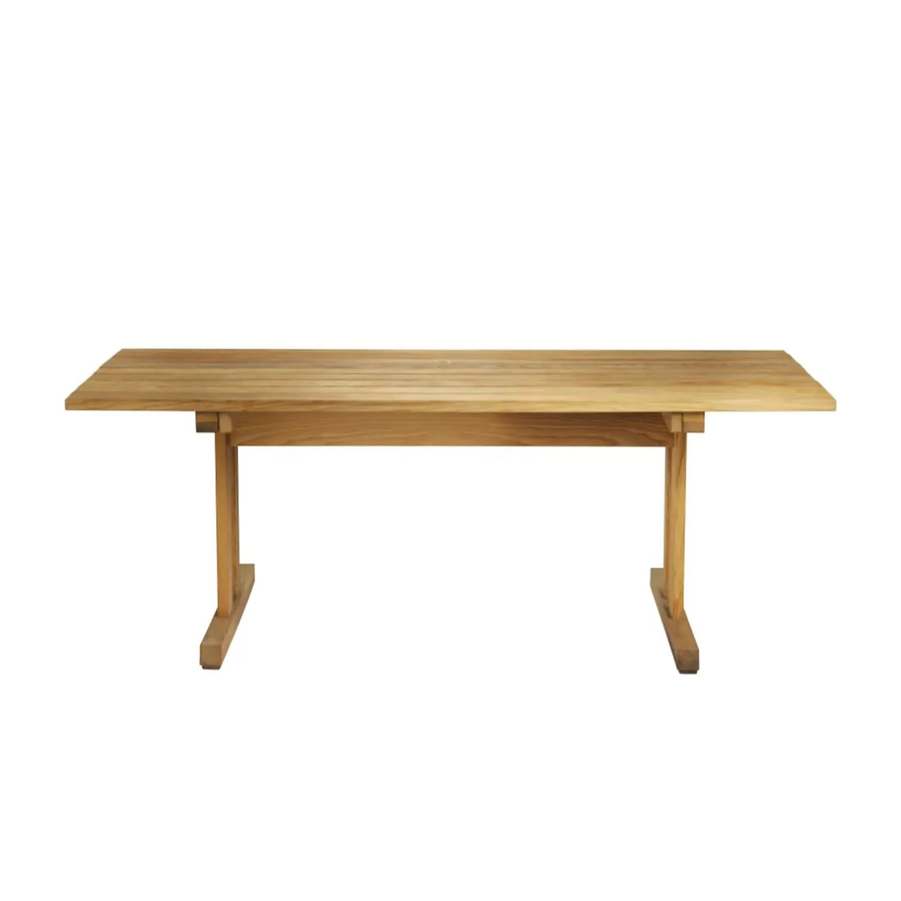 Garden Table with Wide Legs - Ash Wood