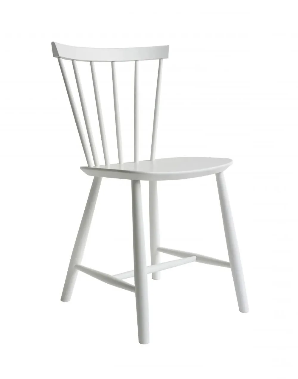 J46 Dining Chair - White, Beech image