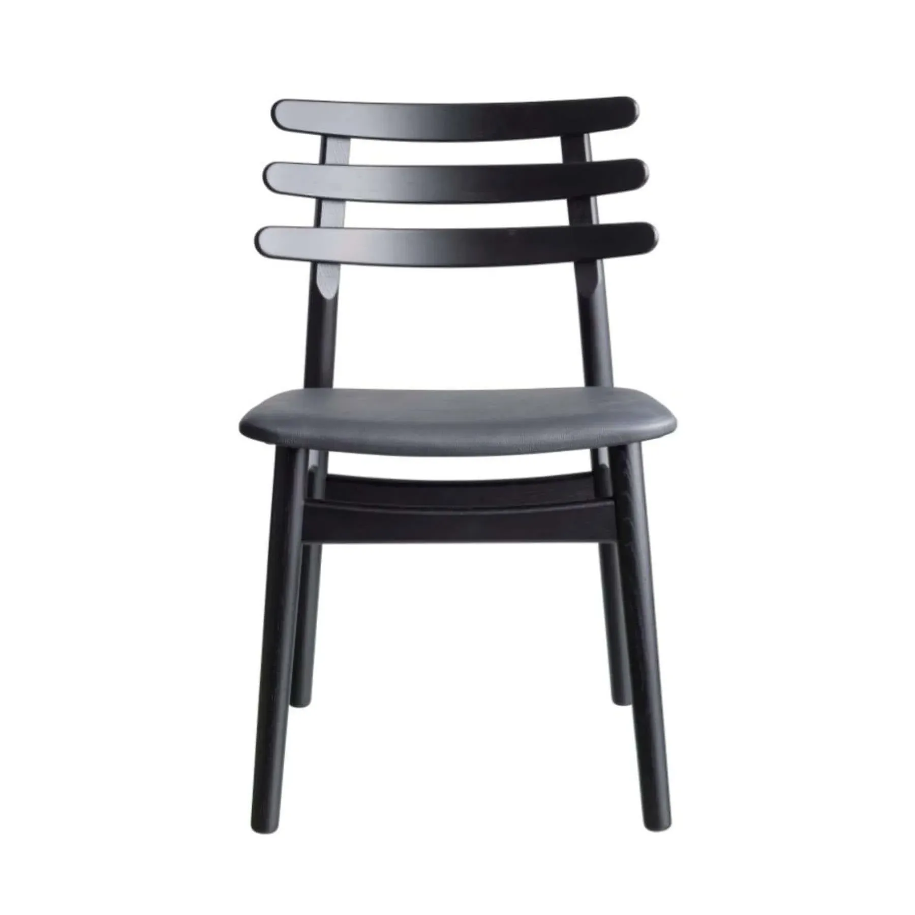J48 Dining Chair - Black, Leather