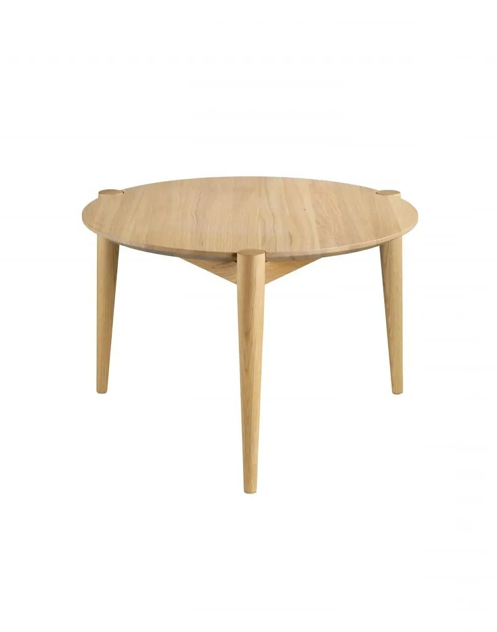 Large Coffee Table with 3 Legs - Black, Oak