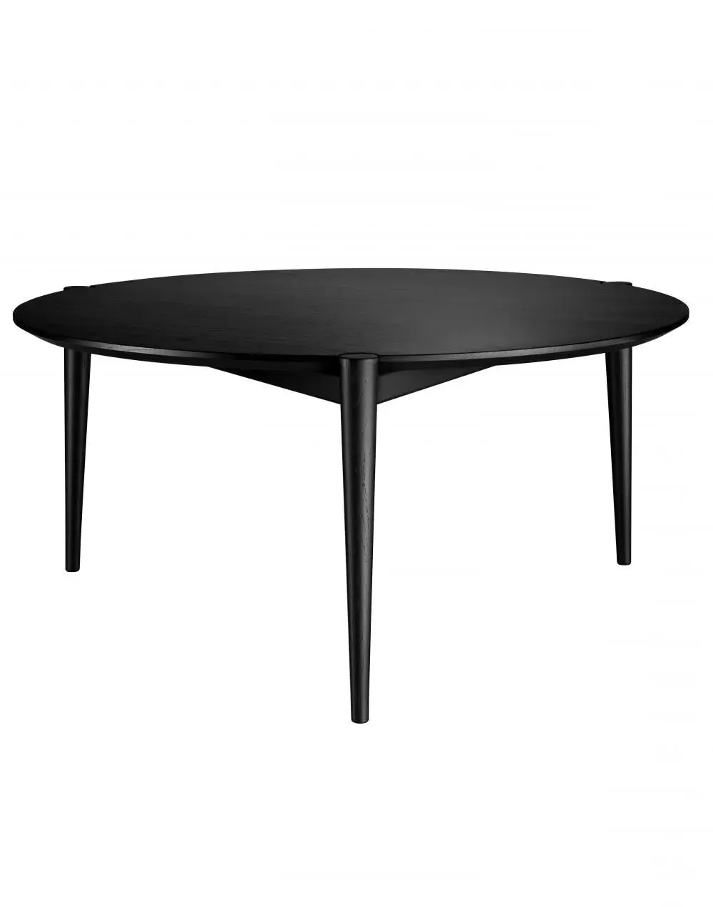 Large Coffee Table with 3 Legs - Black, Oak