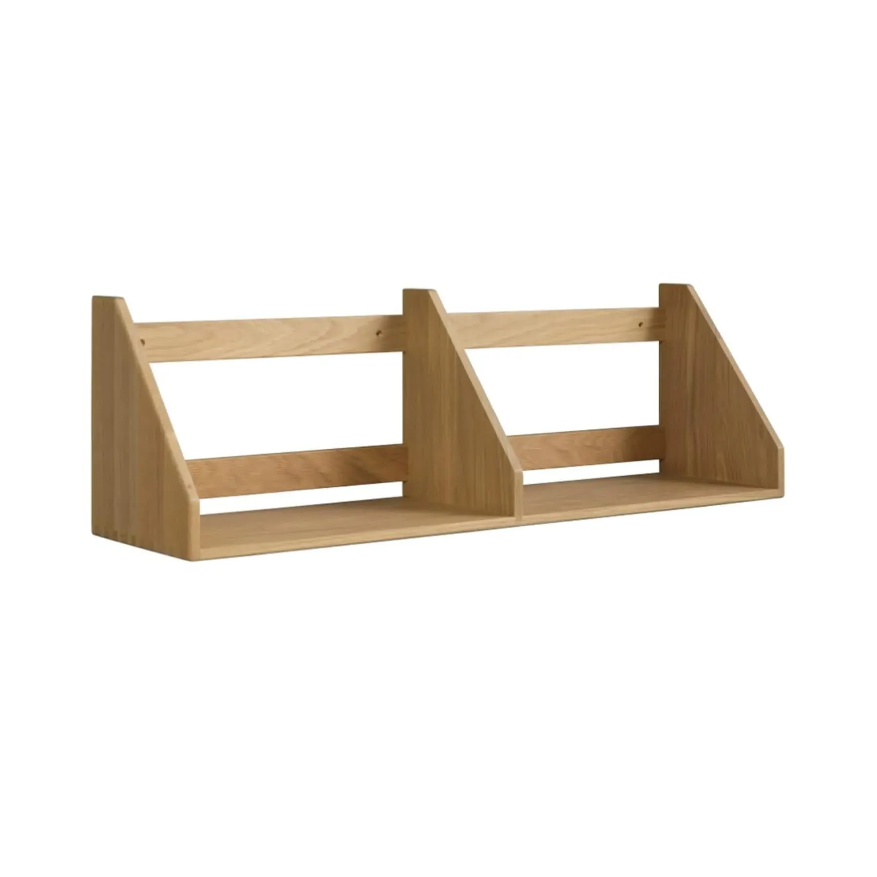 Large Wall Shelf with Storage - Wood