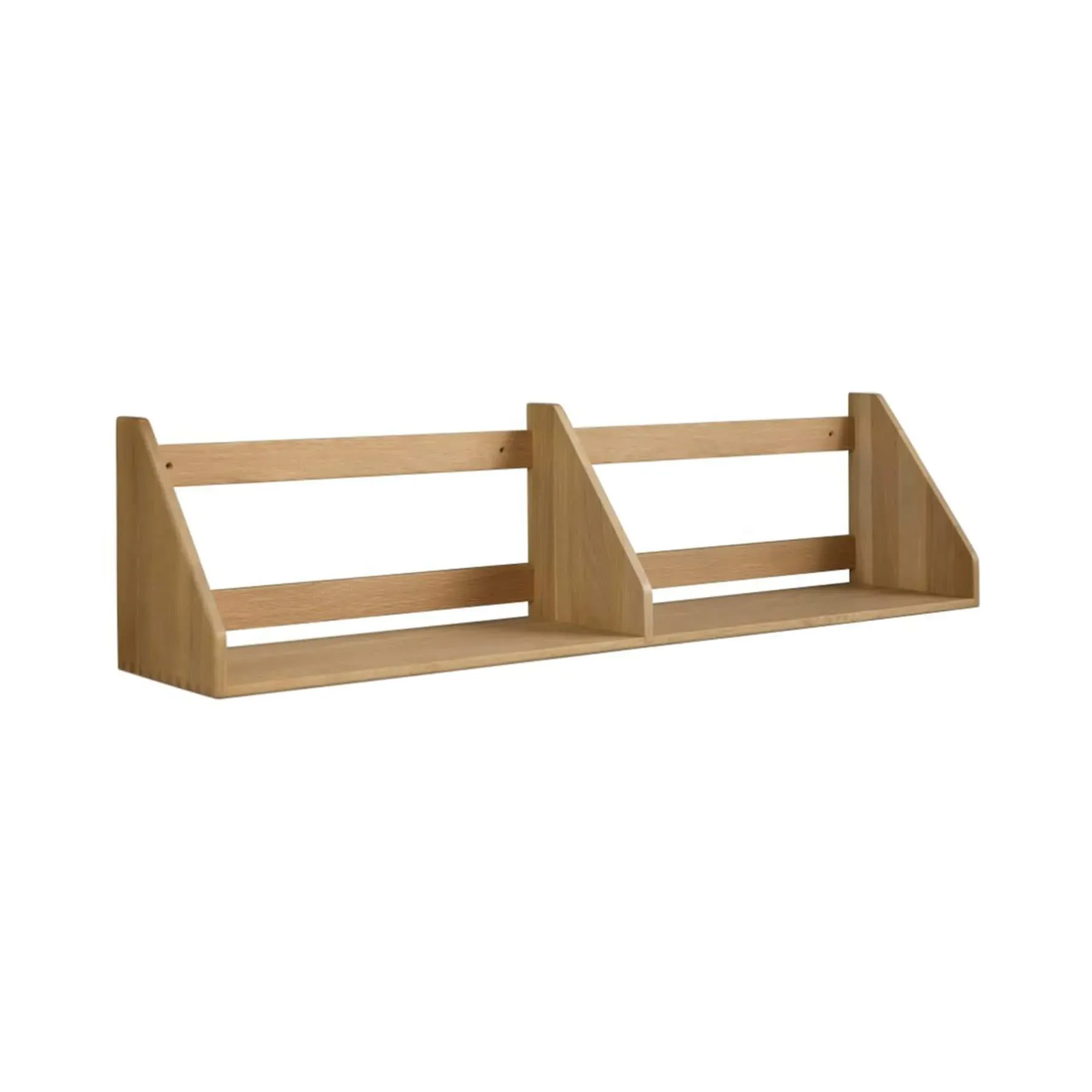 Large Wall Shelf with Storage - Wood