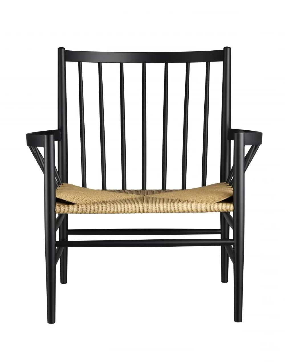 Lounge Chair with Woven Seat - Natural, Oak