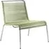 M20L Teglgard Cord Lounge Chair - Green, Stainless Steel