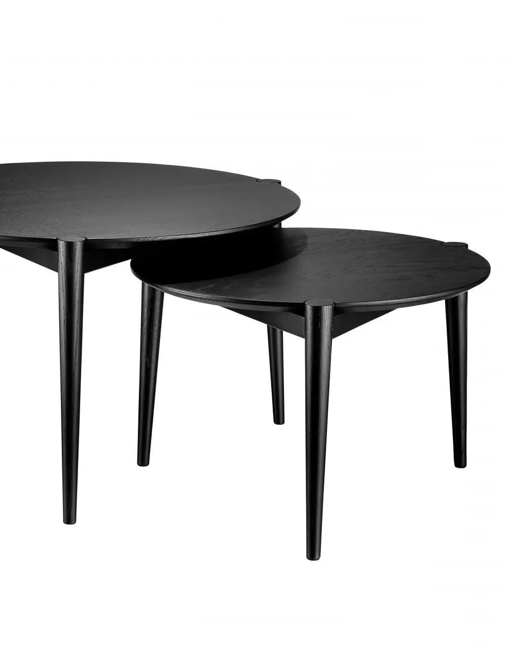 Medium Coffee Table with 3 Legs - Black, Oak