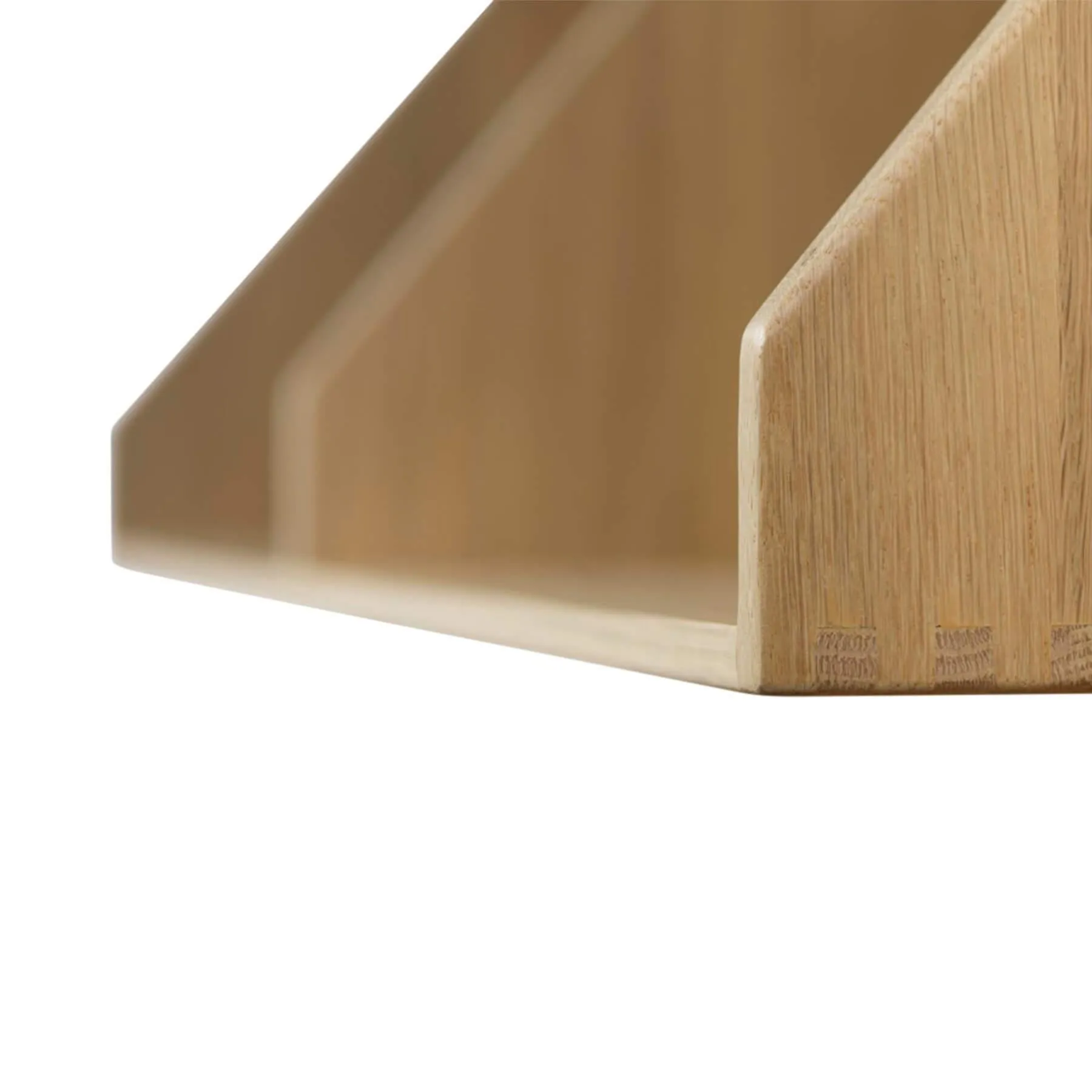 Medium Wall Shelf with Storage - Wood