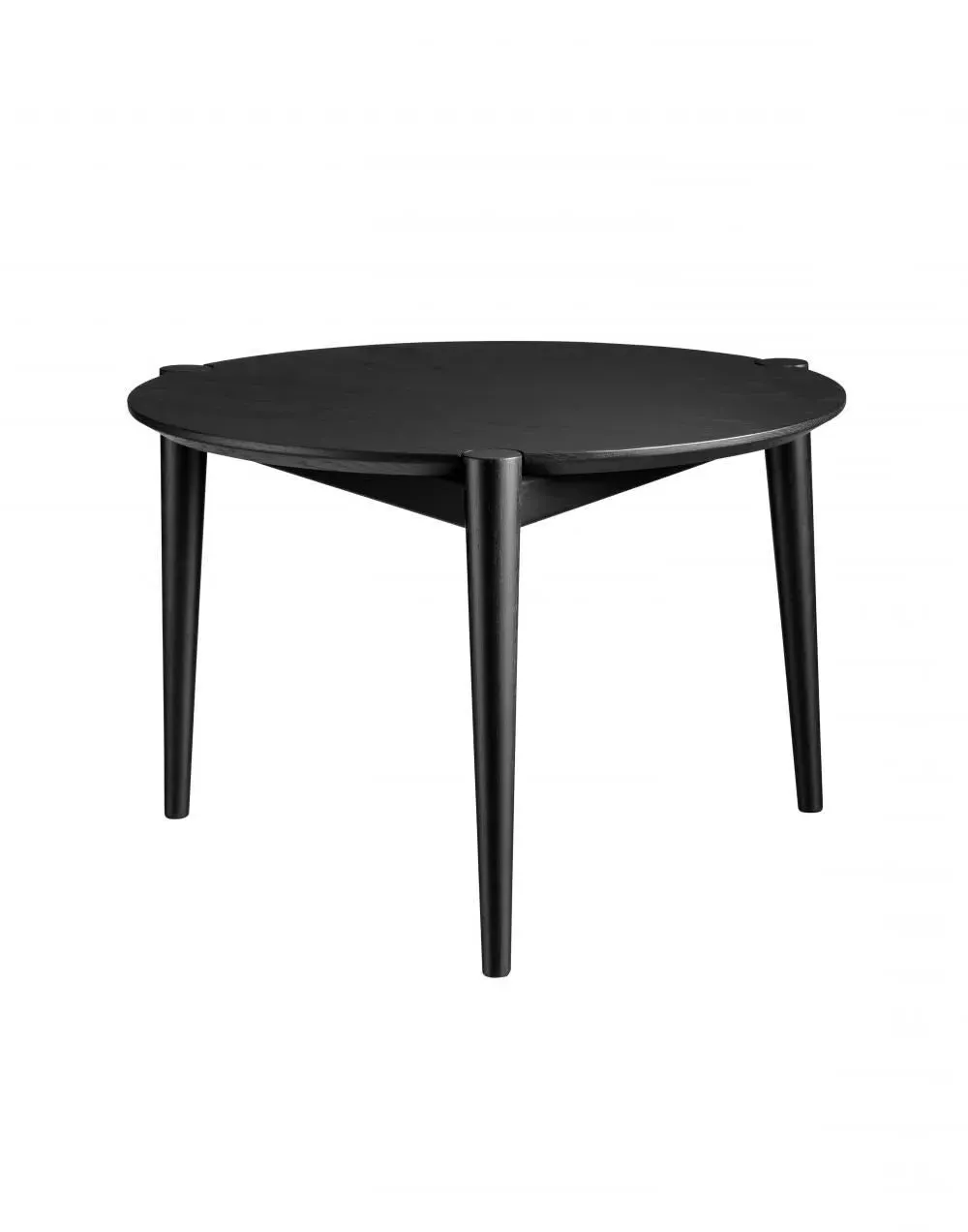 Small Coffee Table with 3 Legs - Black, Oak