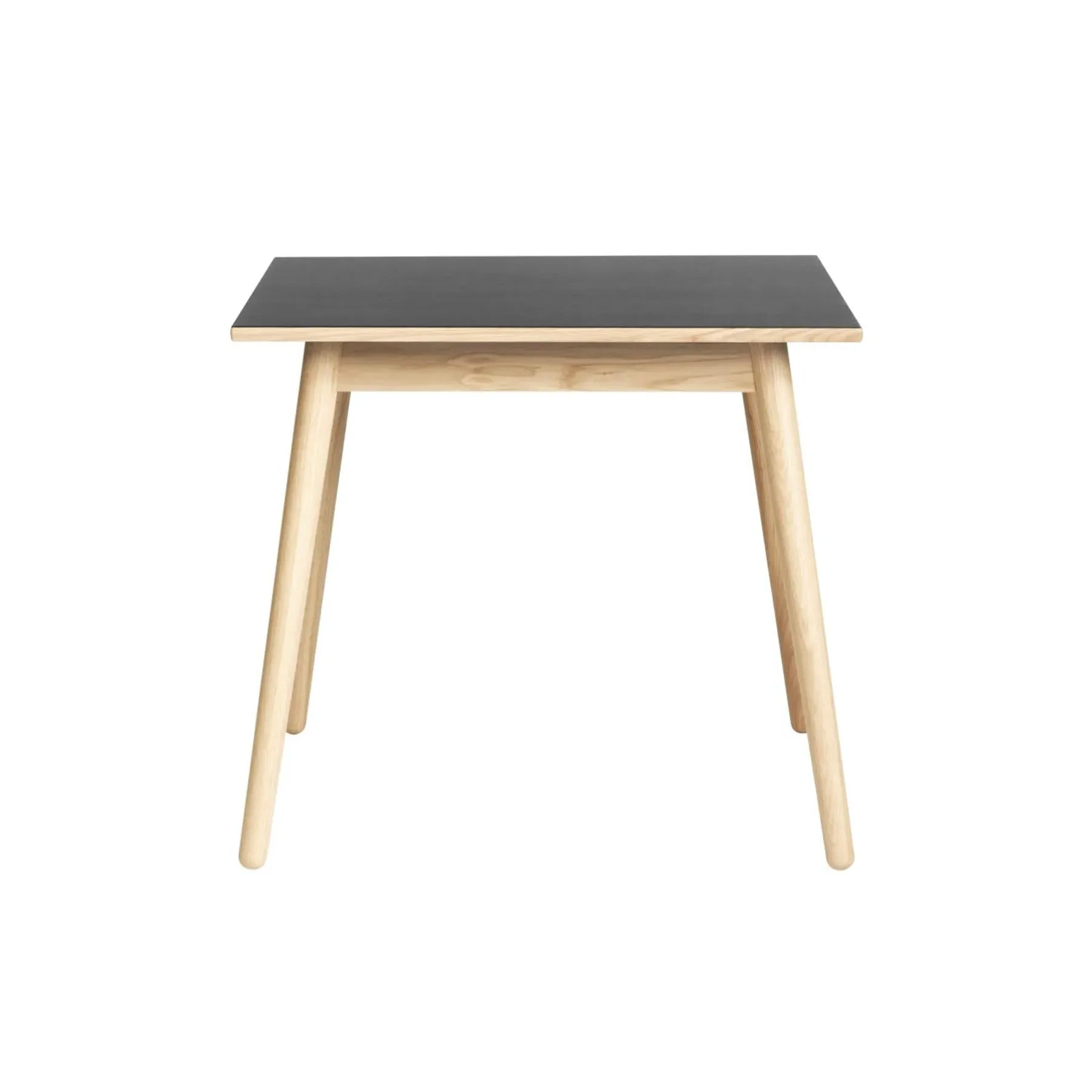 Small Dining Table with Extension - Black, Linoleum