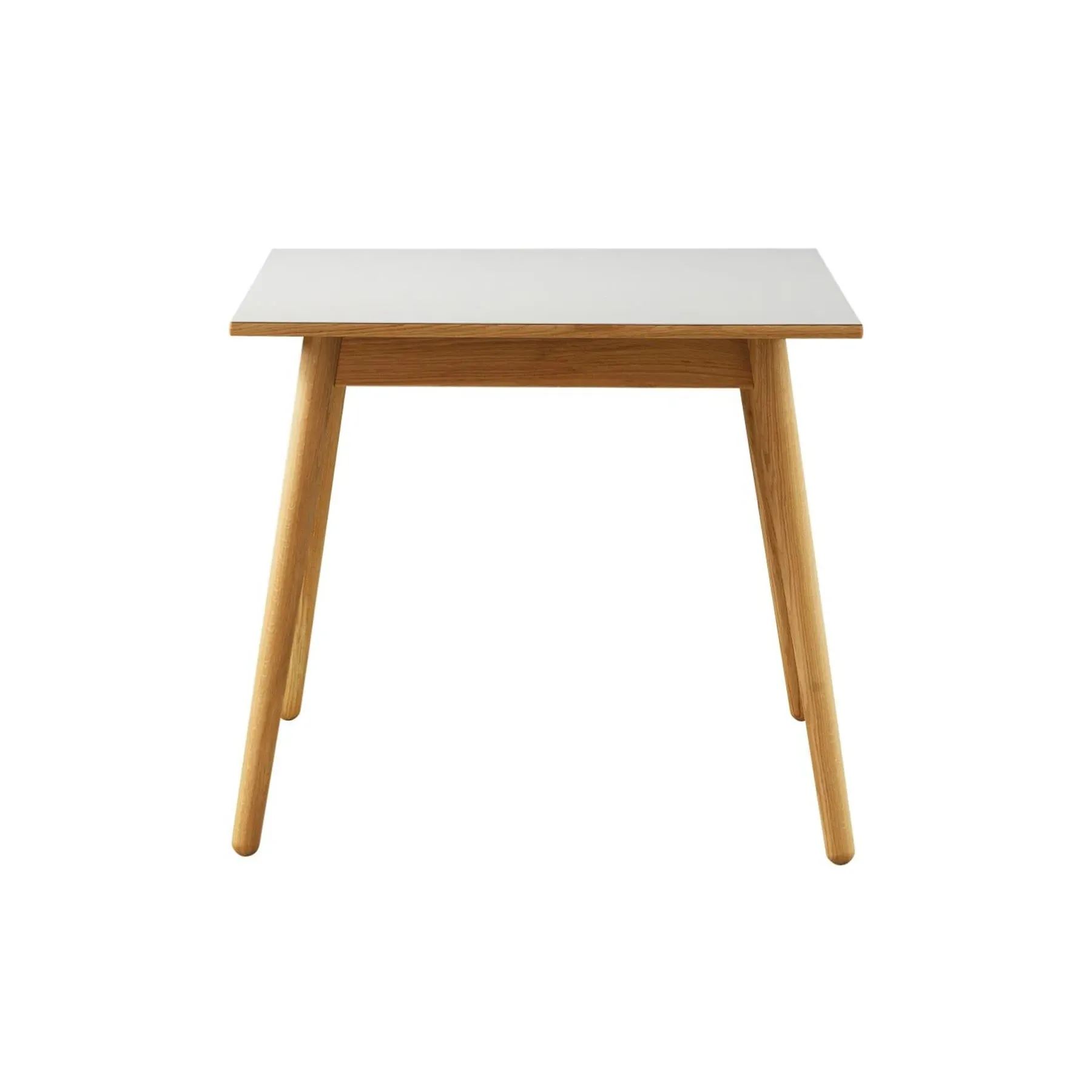 Small Extendable Dining Table - Light Grey, Linoleum