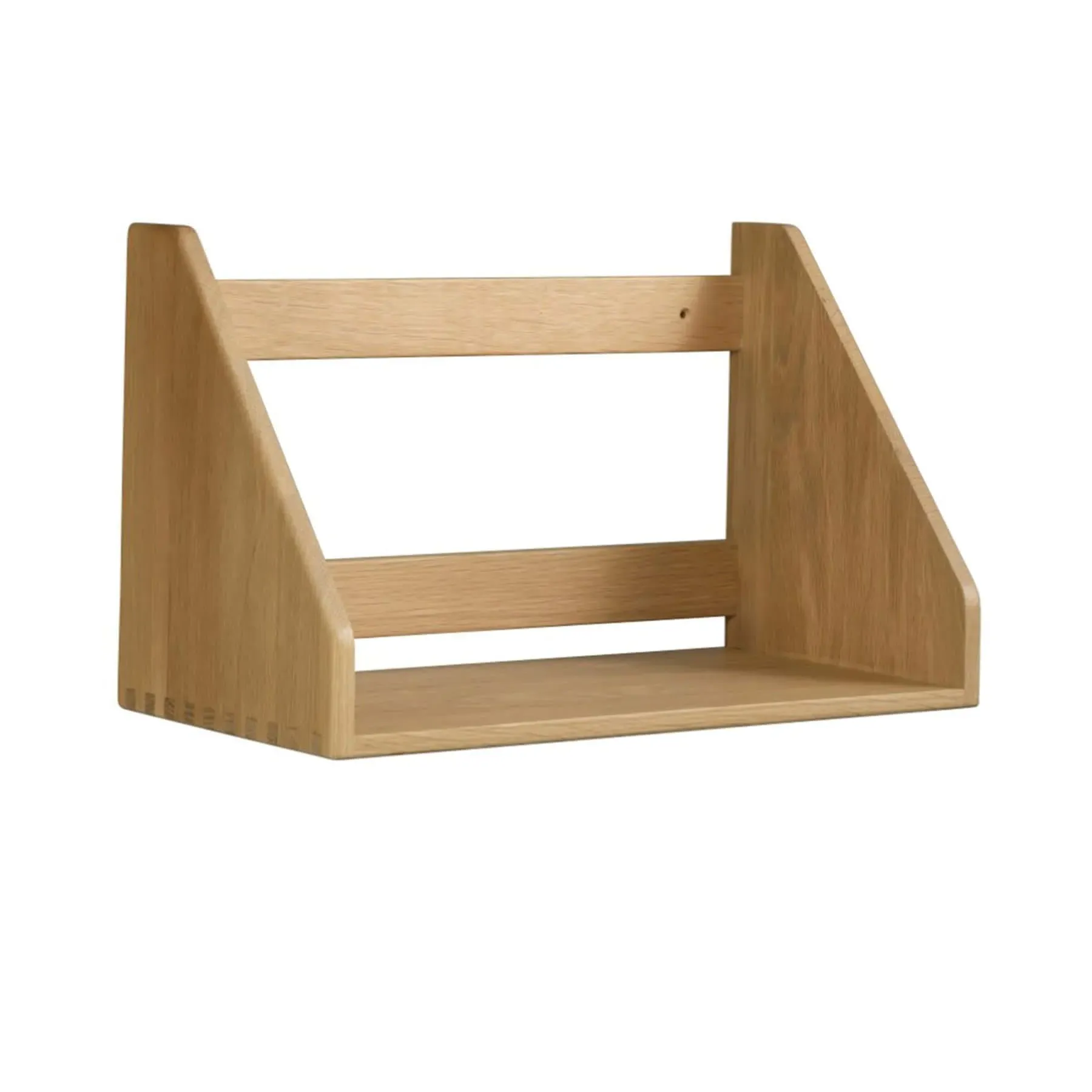 Small Wall Shelf with Storage - Wood image