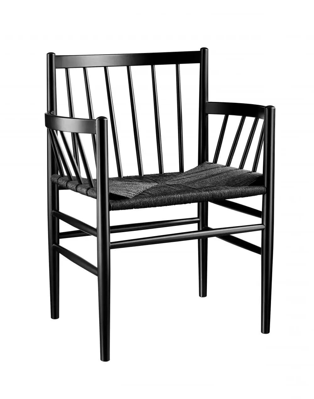 Spindle Back Armchair - Black, Beech