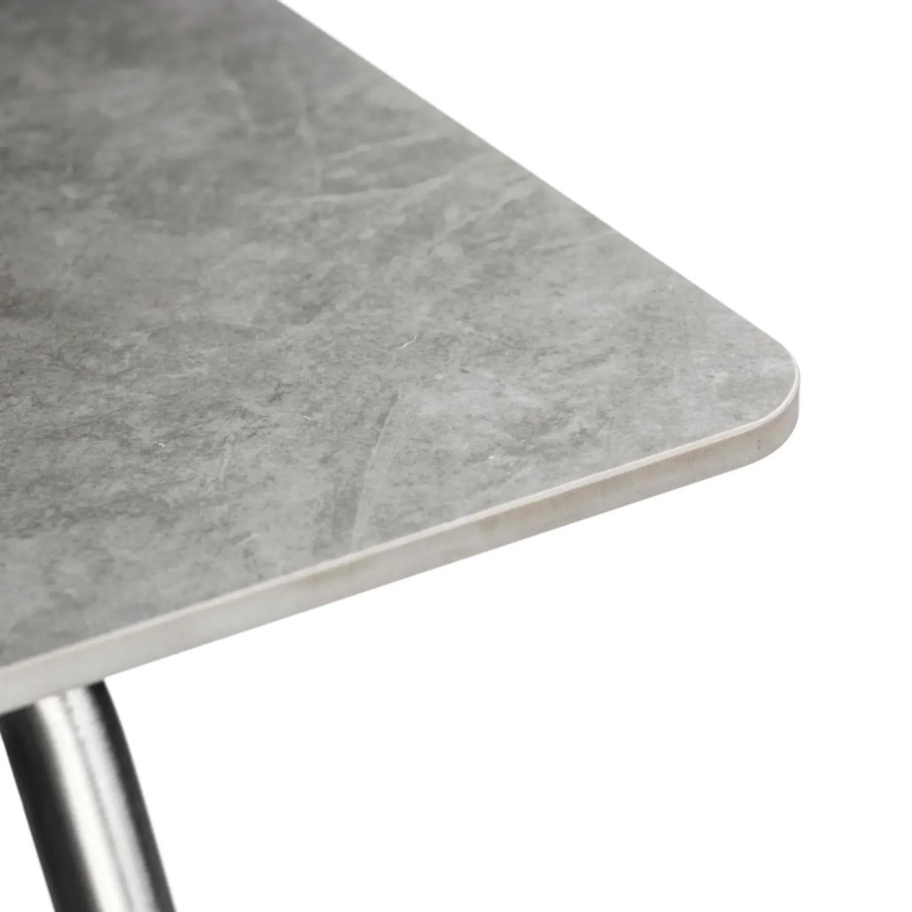 Square Garden Table - Grey, Stone