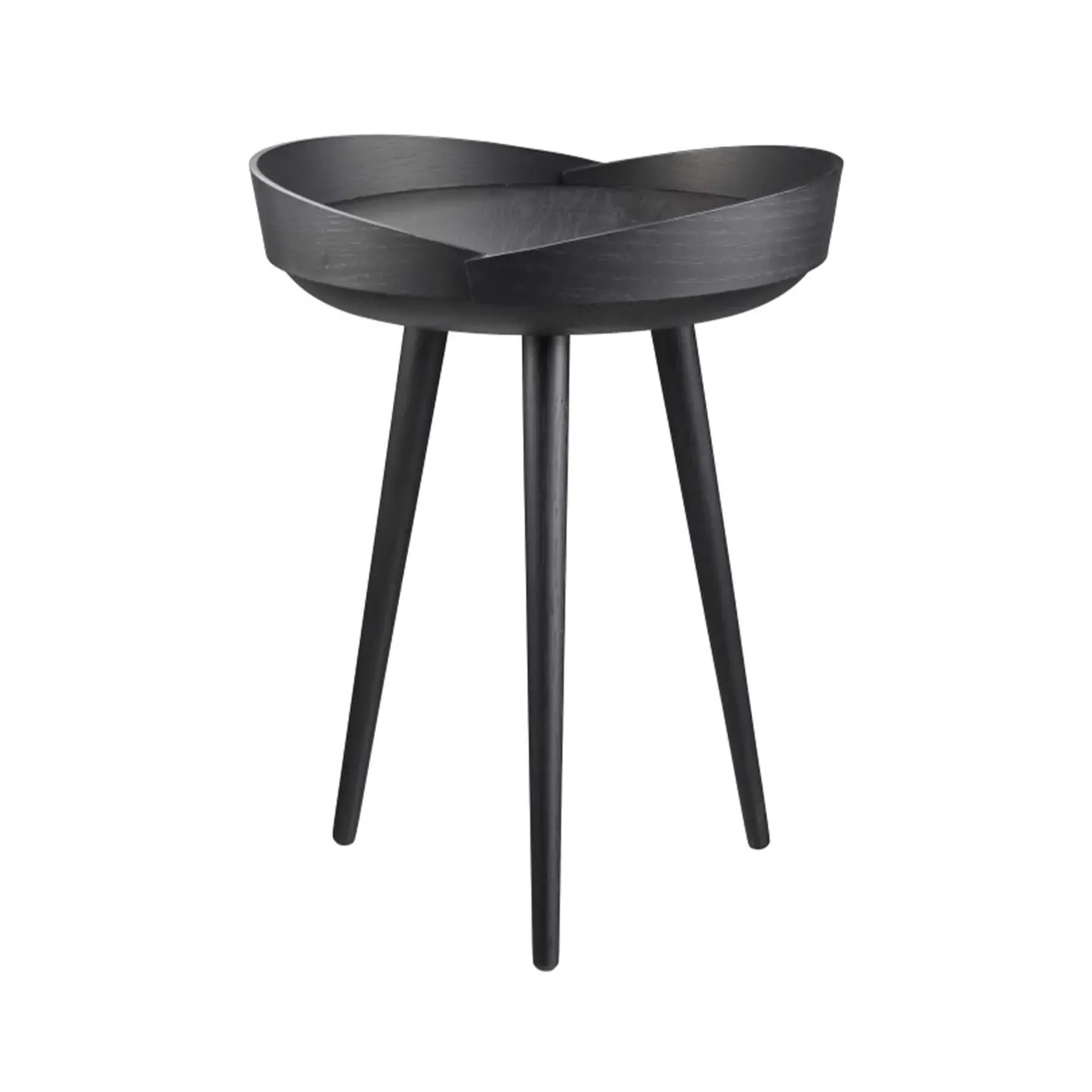 Tray Side Table - Black, Oak