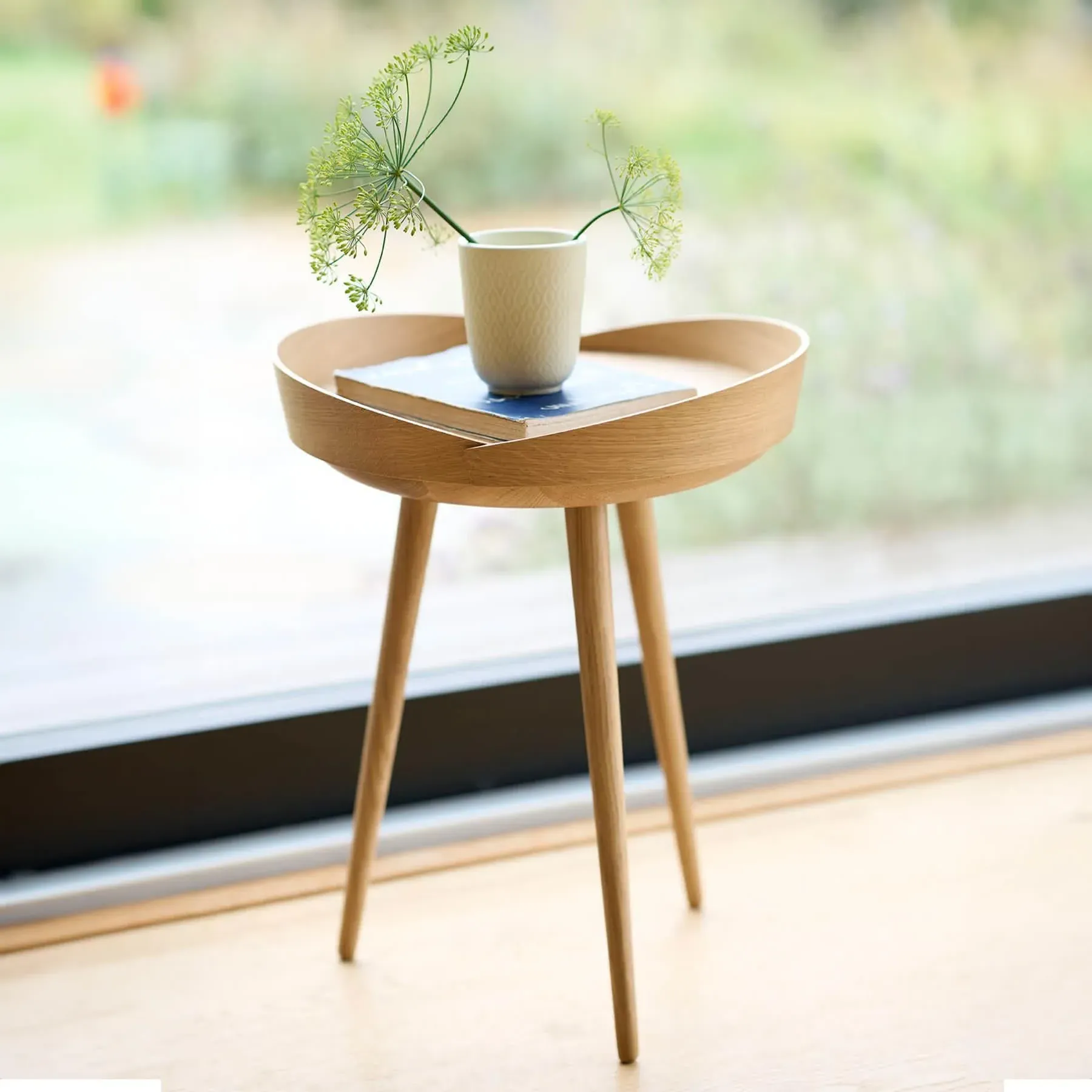 Tray Side Table - Natural, Oak