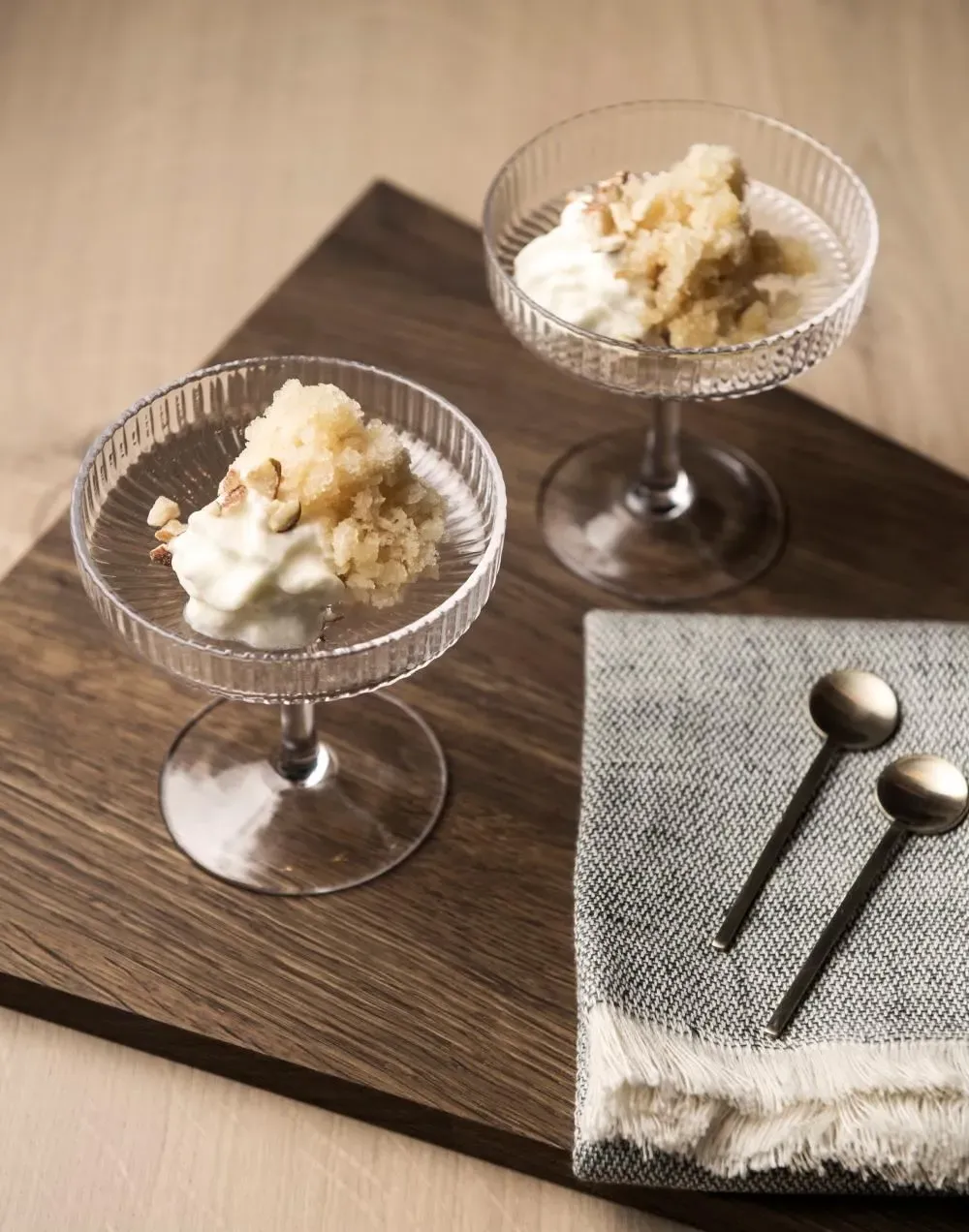 Champagne Saucers Pair - Clear Glass