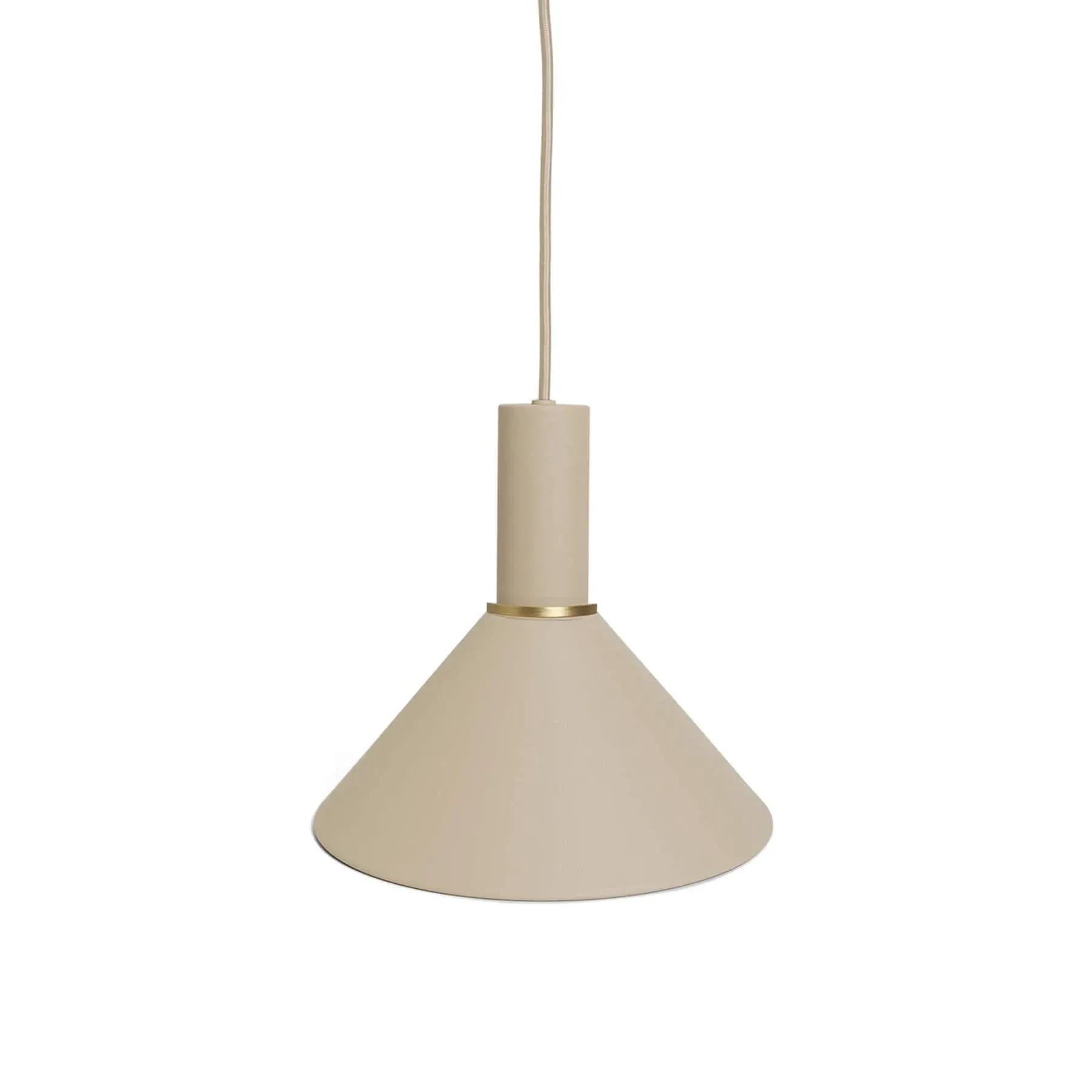 Cone Pendant Light 10cm - Cashmere, Metal image