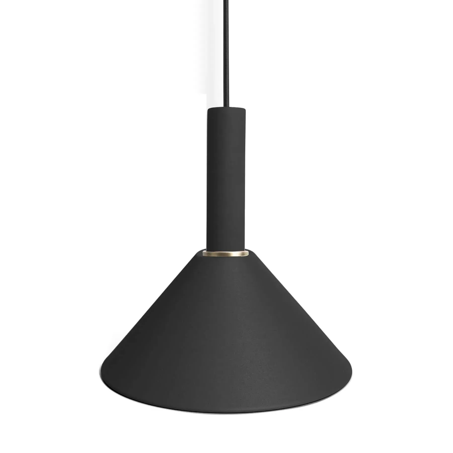 Cone Pendant Light - Black, Metal