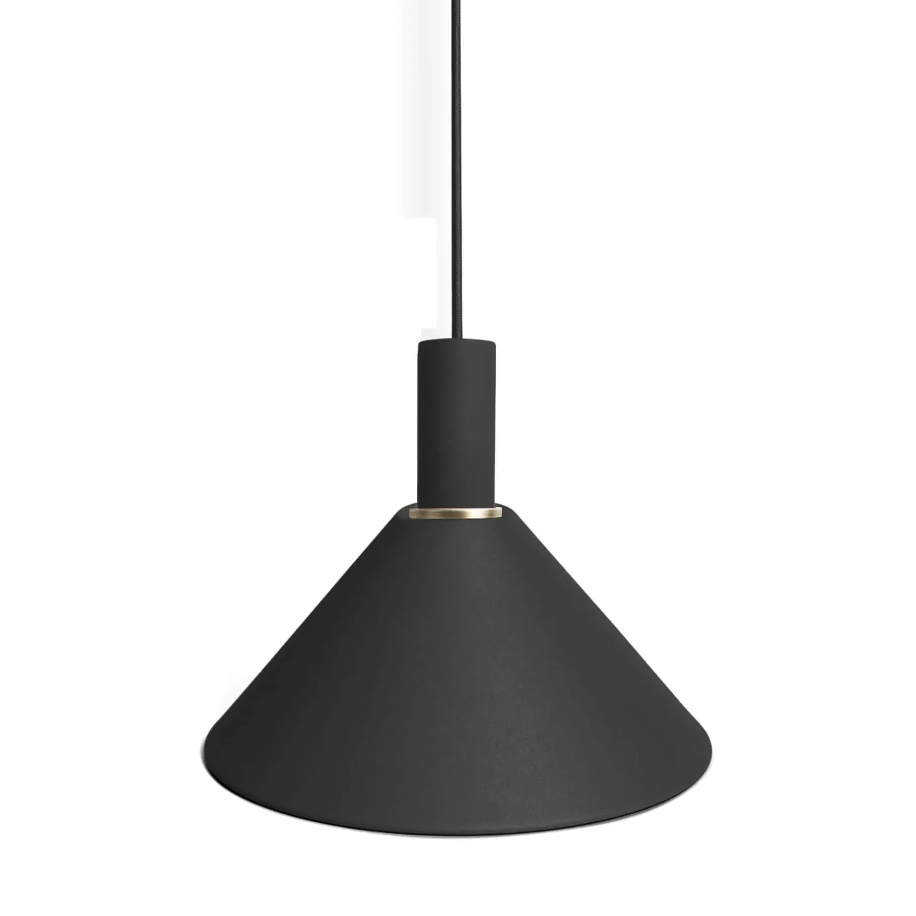 Cone Pendant Light - Black, Metal
