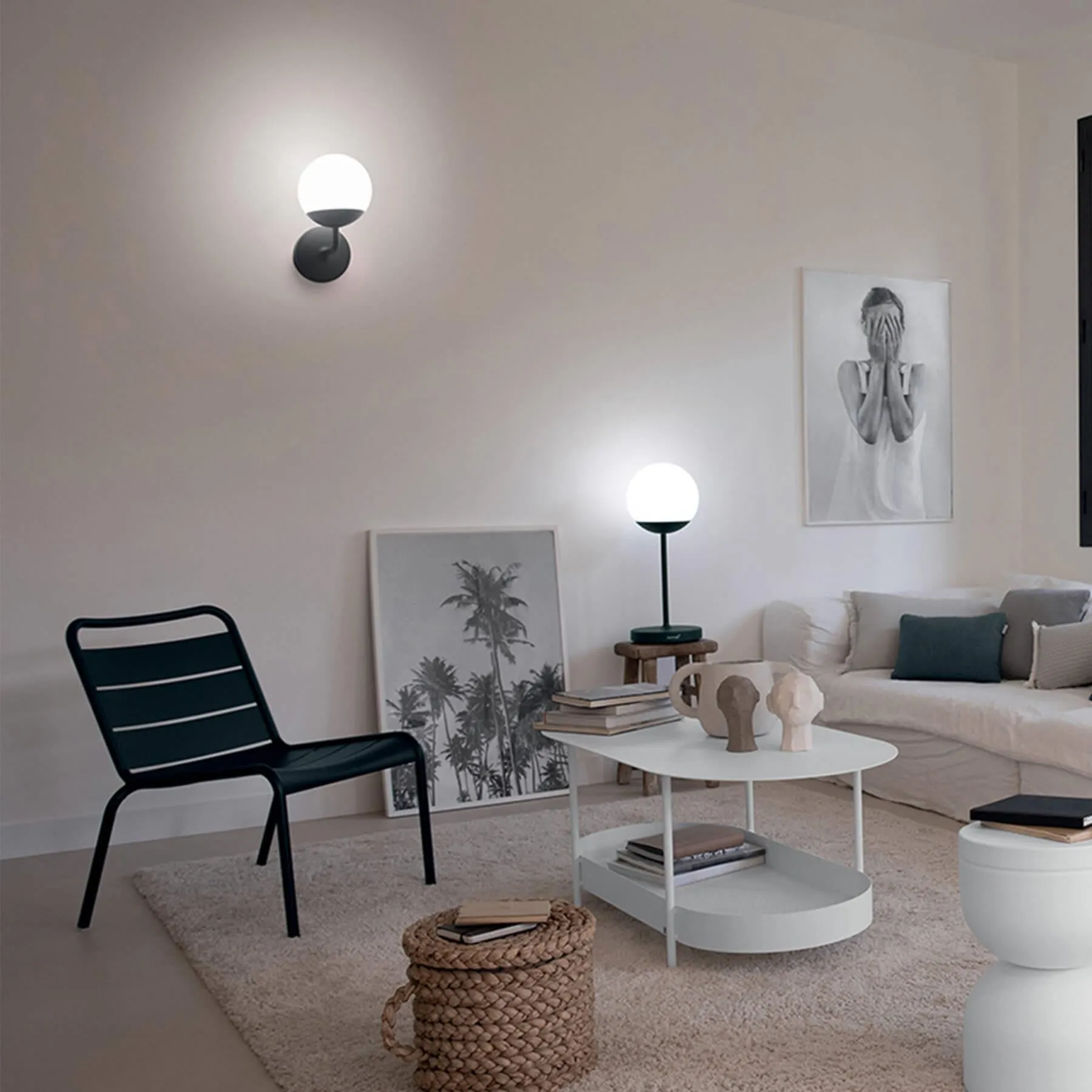 Outdoor Wall Light with Globe - Anthracite, Aluminium