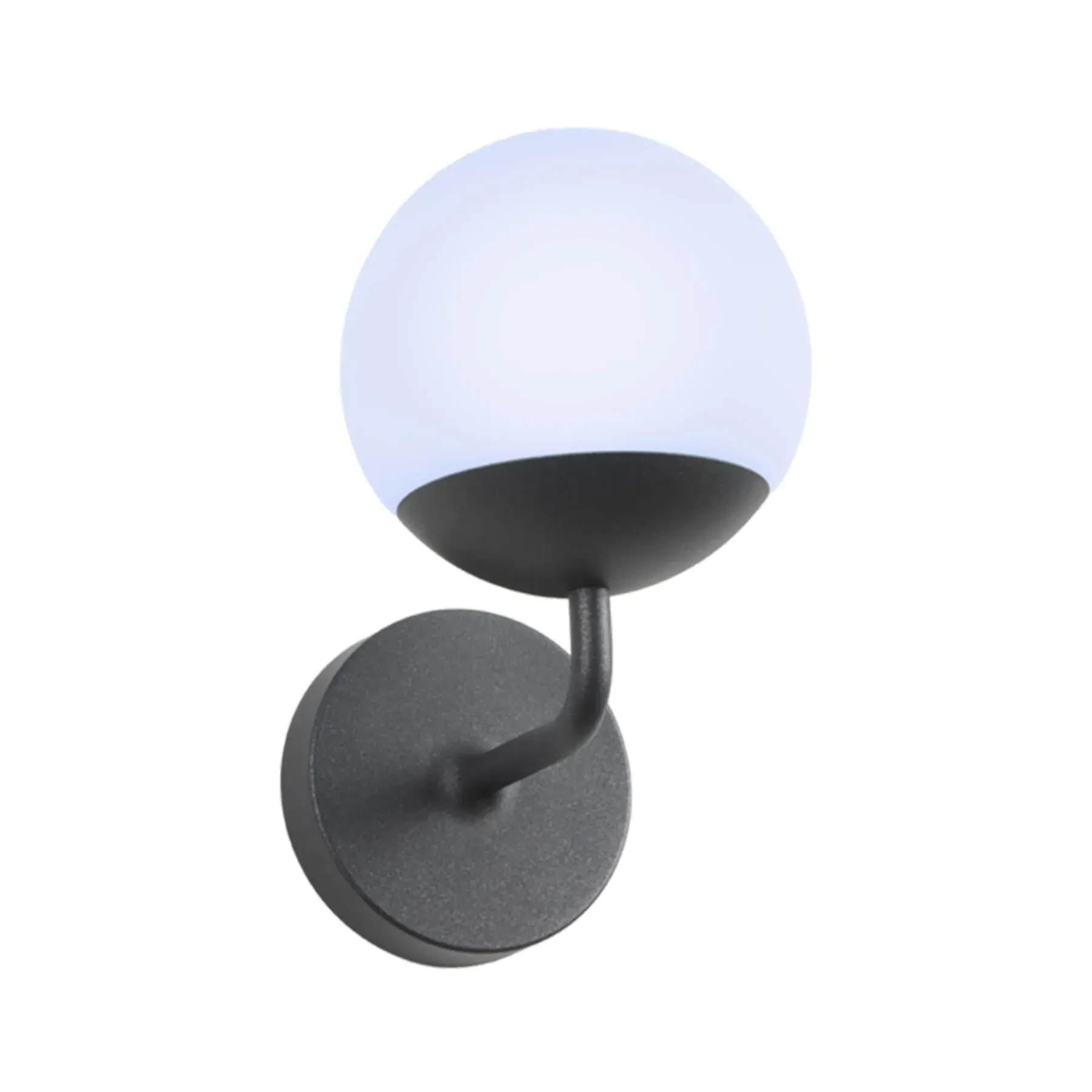 Outdoor Wall Light with Globe - Anthracite, Aluminium image
