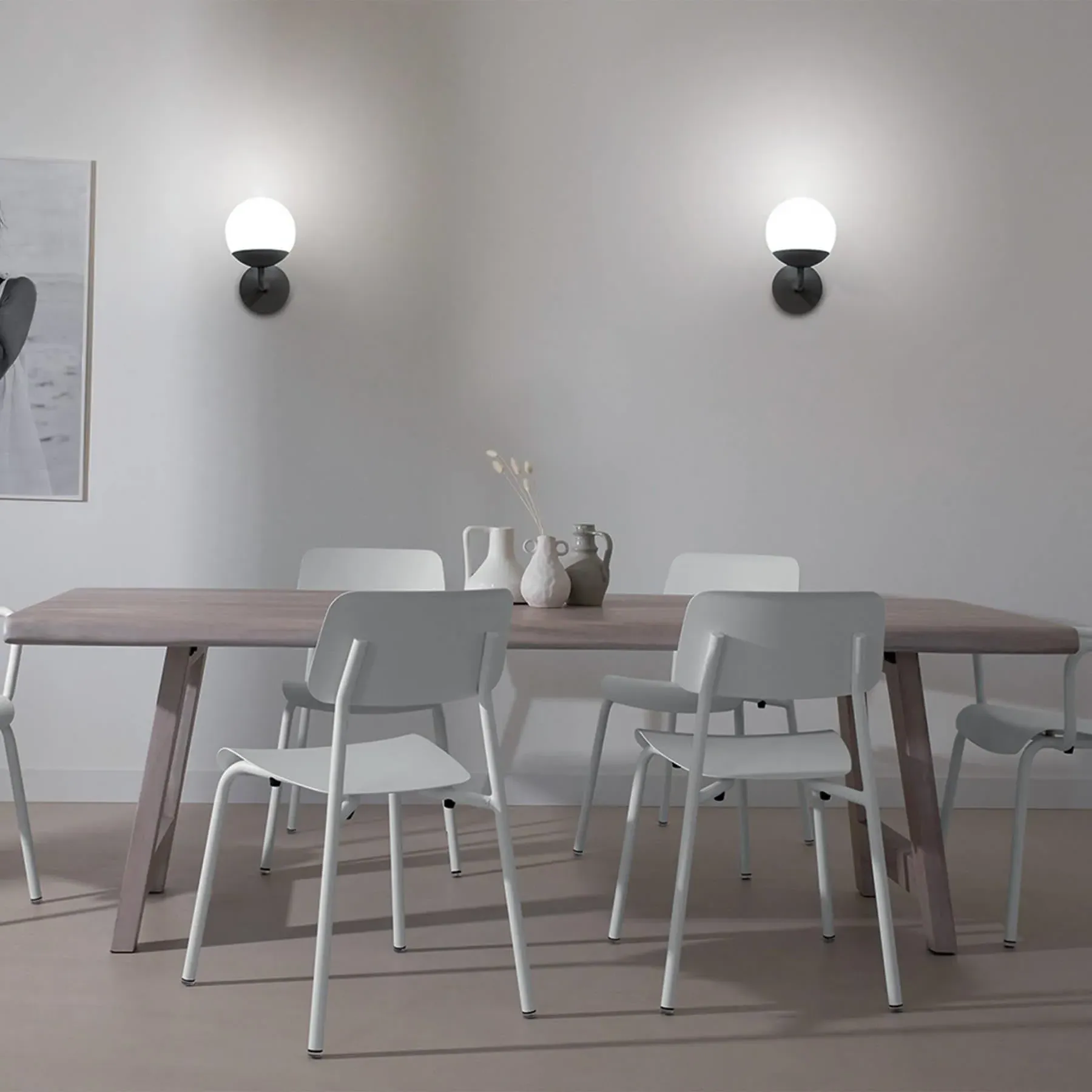 Outdoor Wall Light with Globe - Cherry, Aluminium