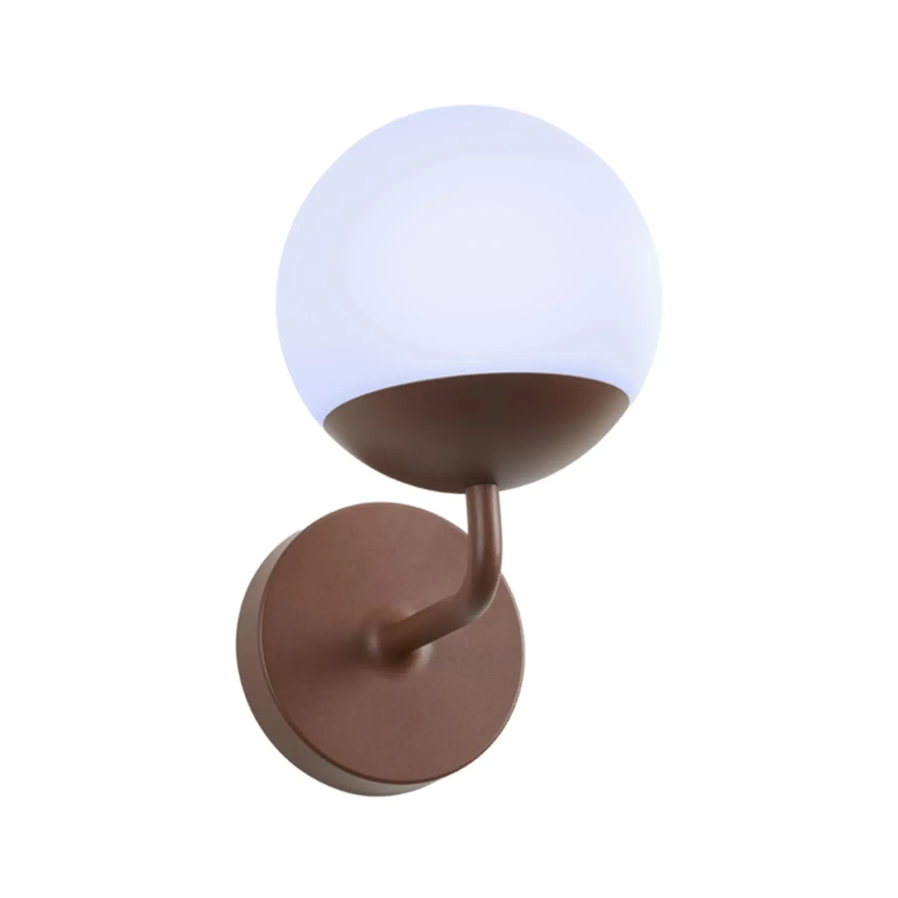 Outdoor Wall Light with Globe - Ochre, Aluminium