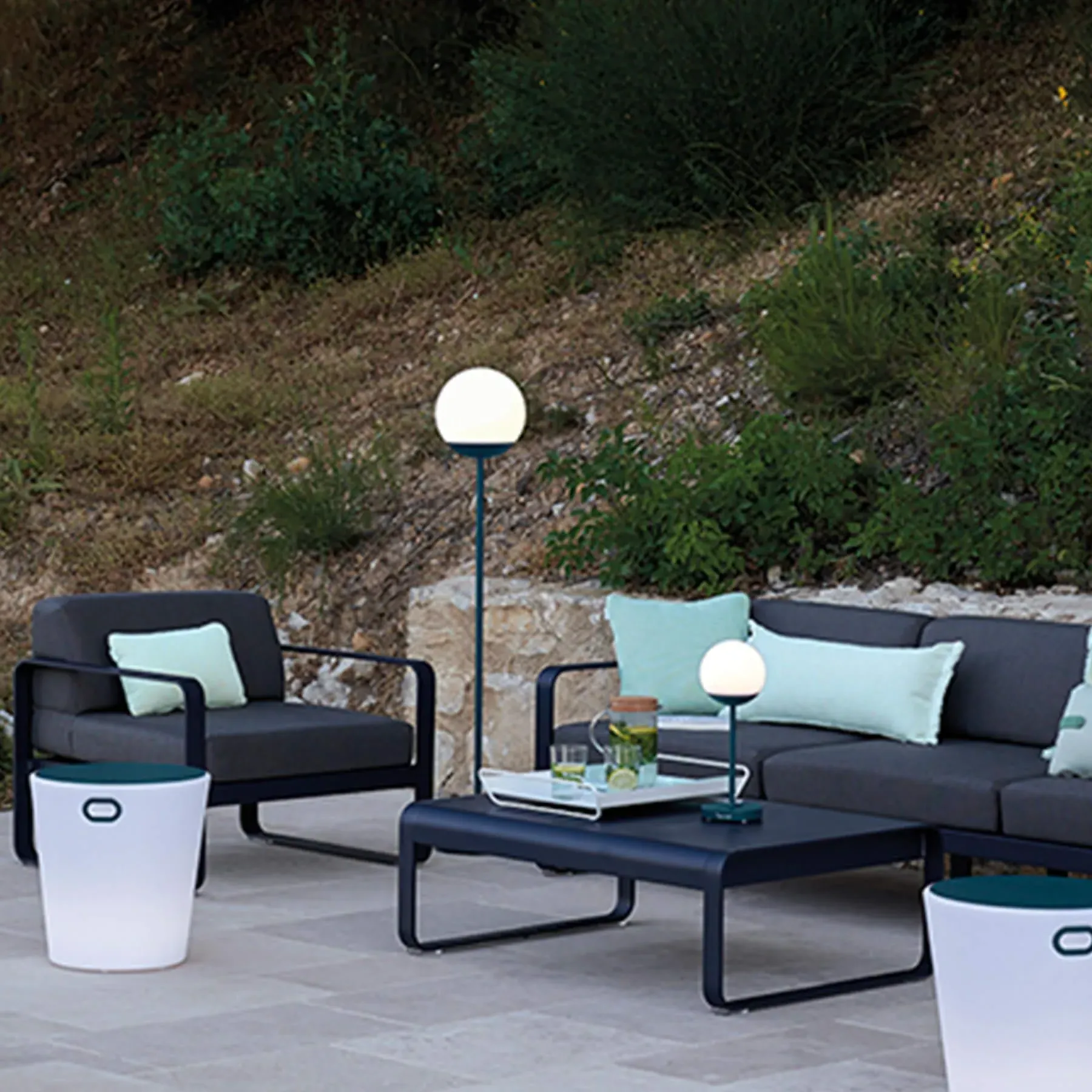 Rechargeable Floor Light - Ochre, Polyethylene