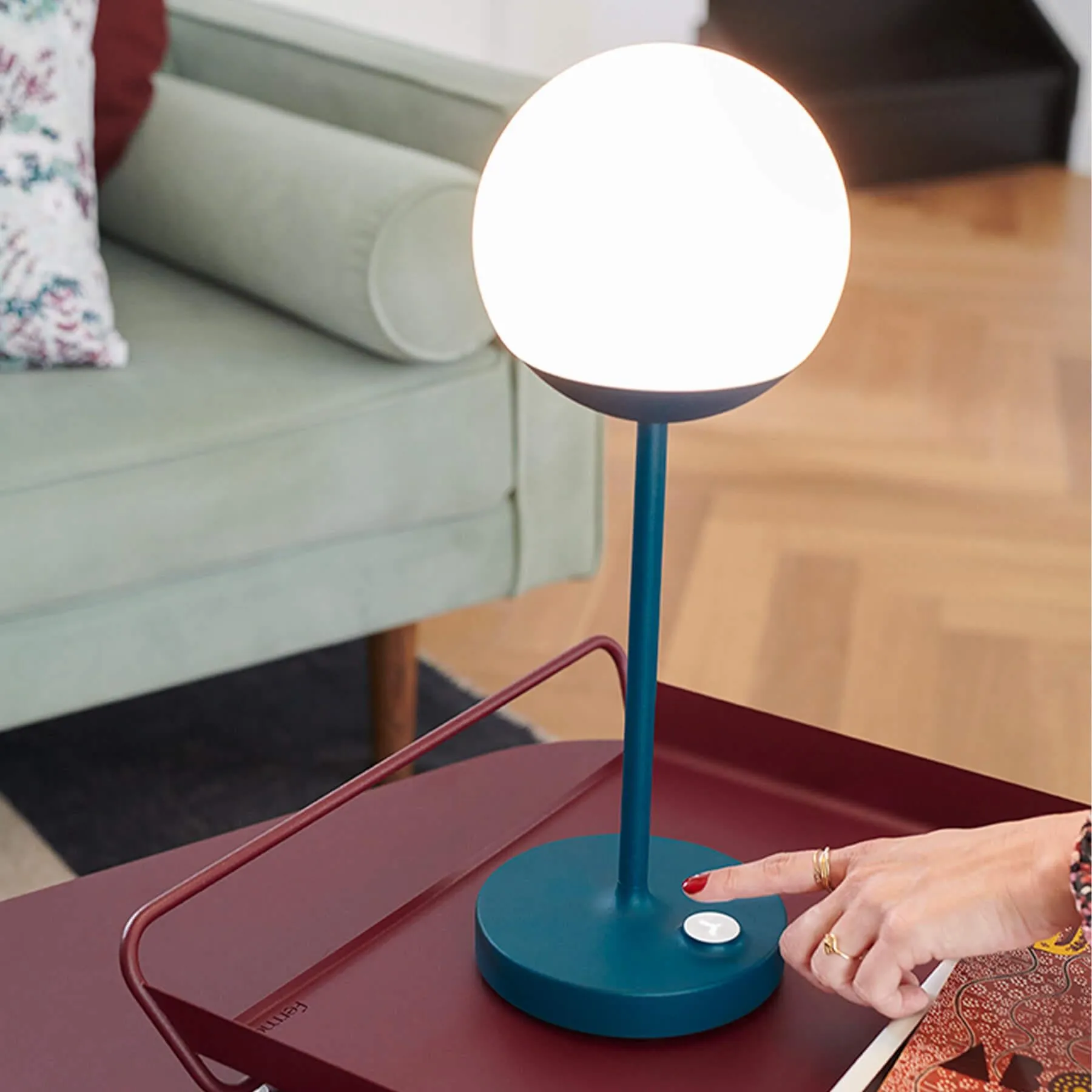 Rechargeable Table Light - Cactus, Aluminium