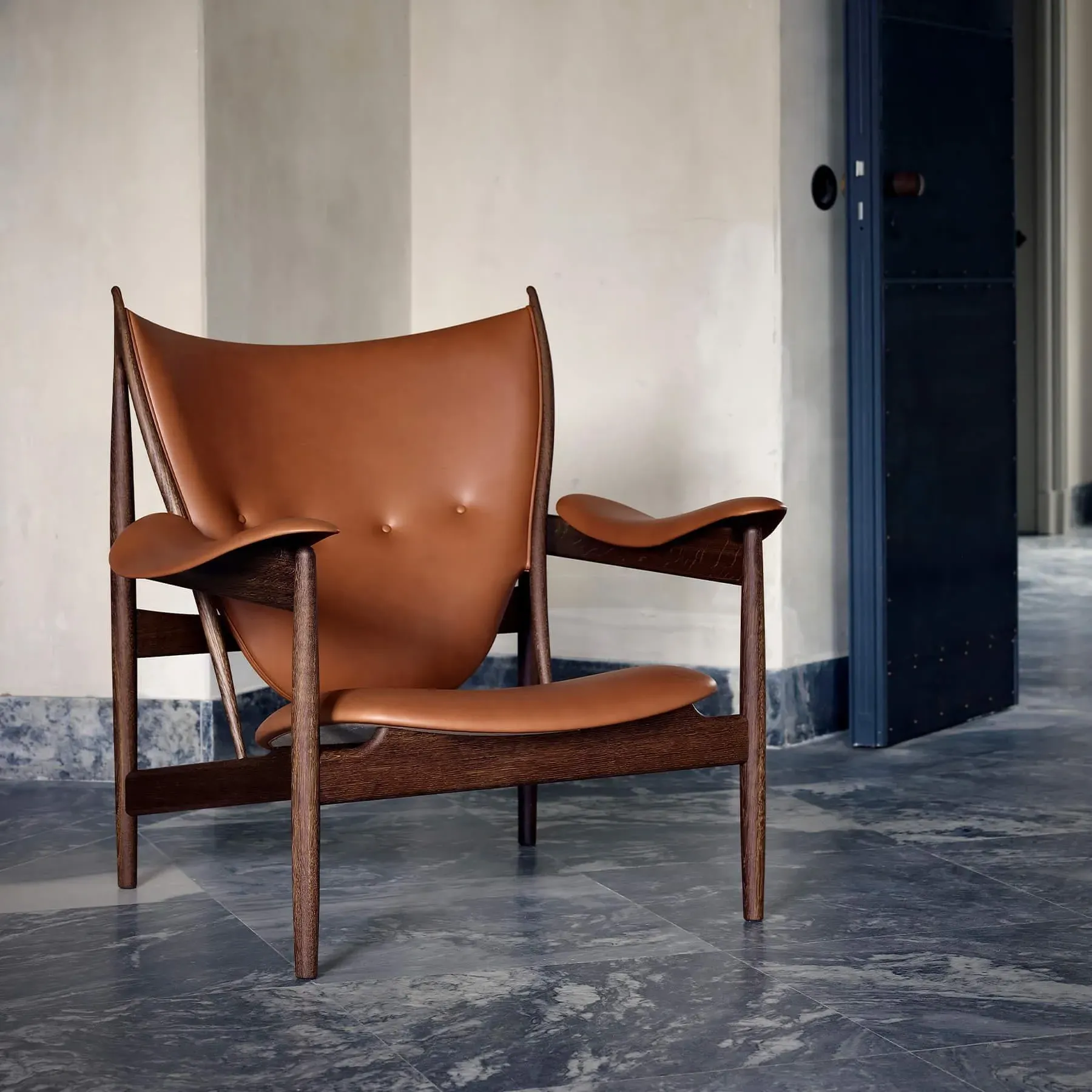 Anniversary Armchair with Engraving - Green, Oak