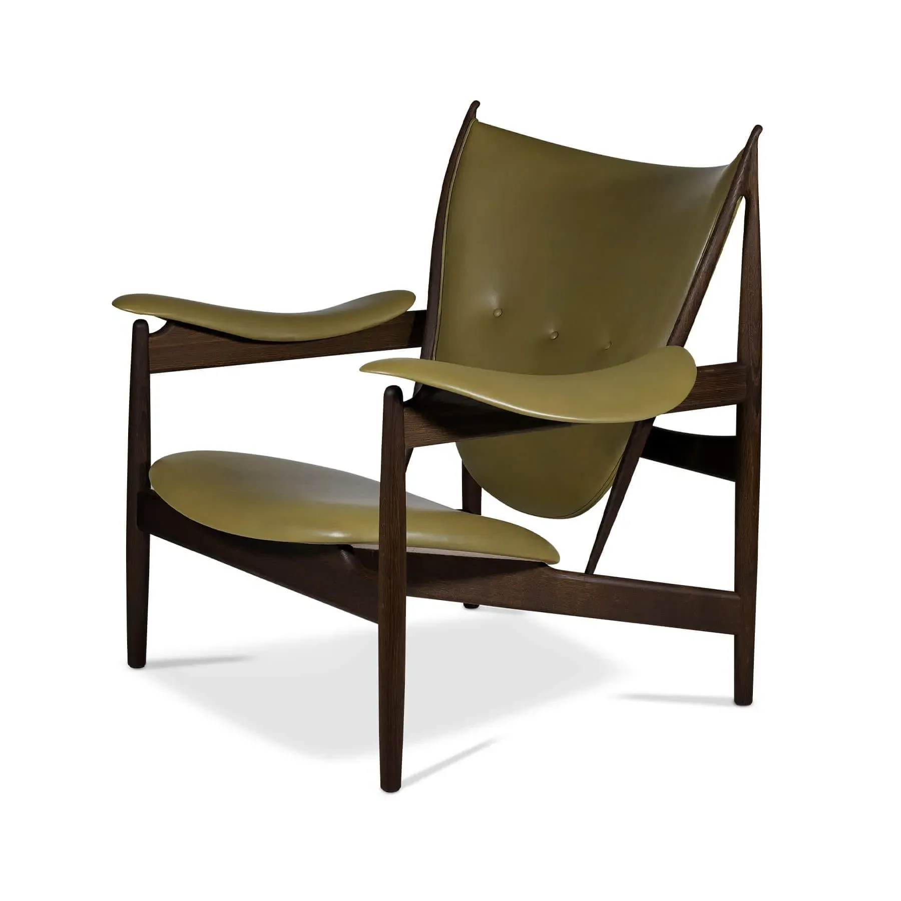 Anniversary Armchair with Engraving - Green, Oak image