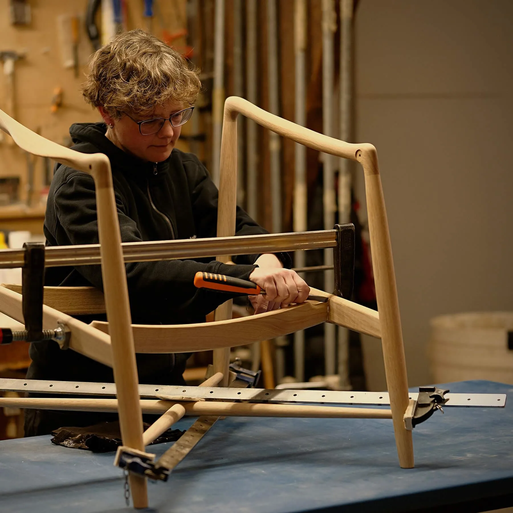 Fireplace Lounge Chair - Ash, Leather