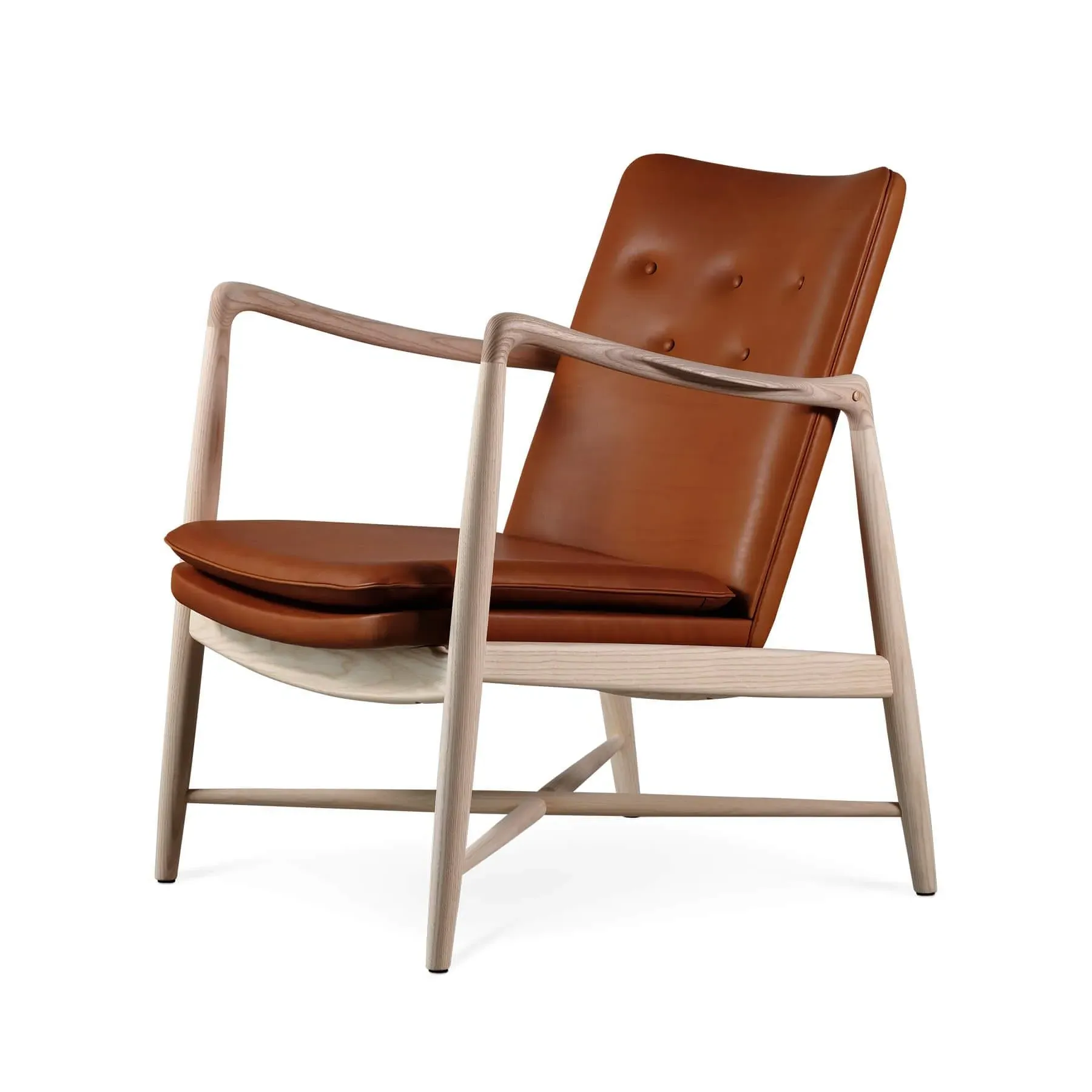 Fireplace Lounge Chair - Ash, Leather image