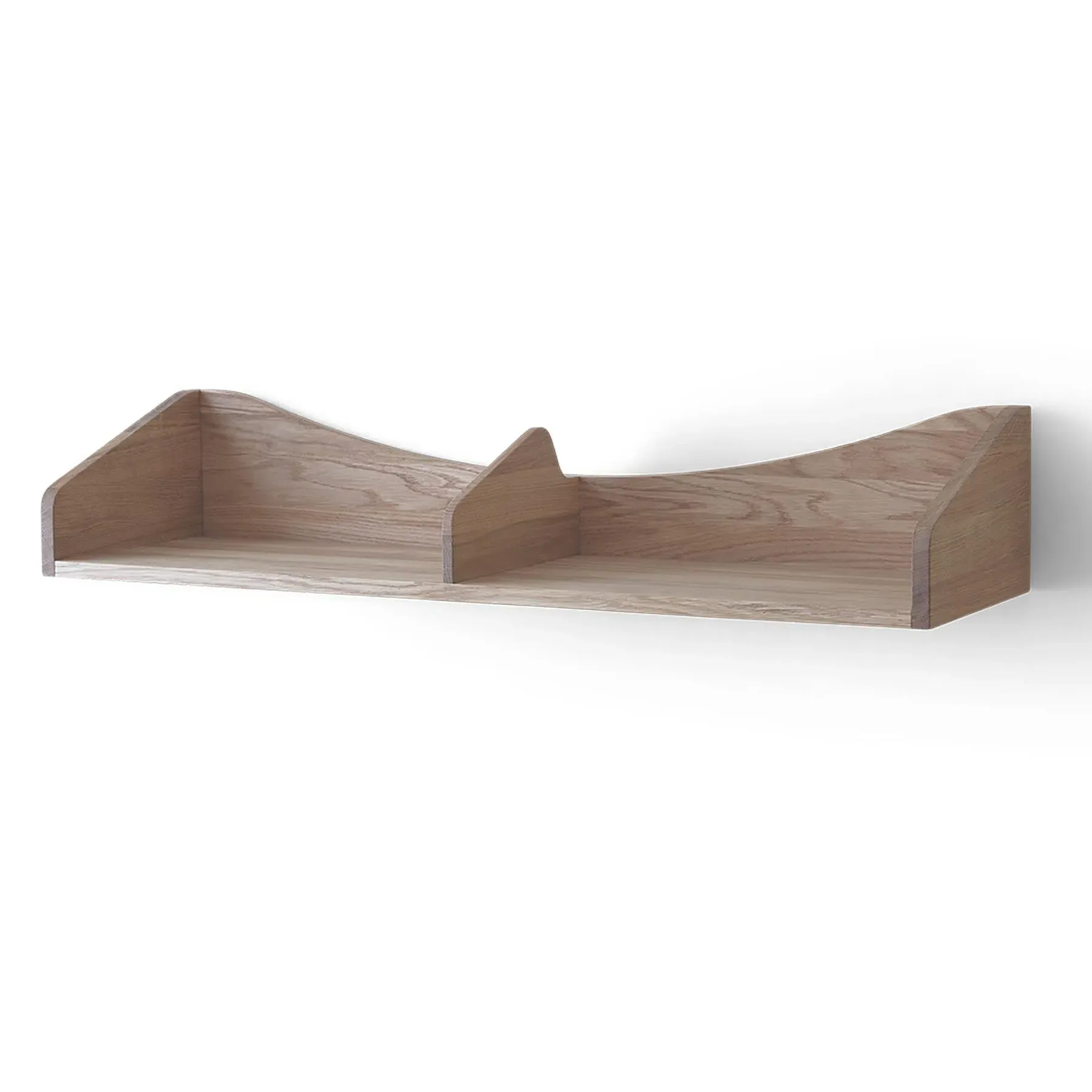 Organic Wall Shelf - Clear Oak, Solid Wood image