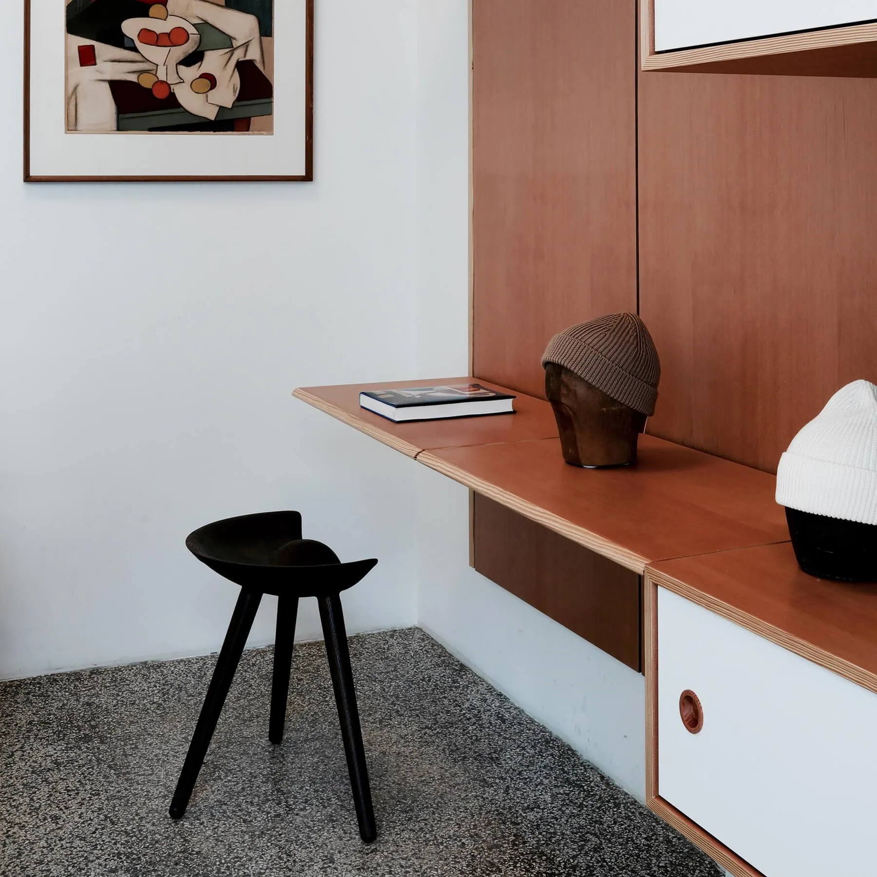 Panel System Configuration 1B - Walnut, Wood