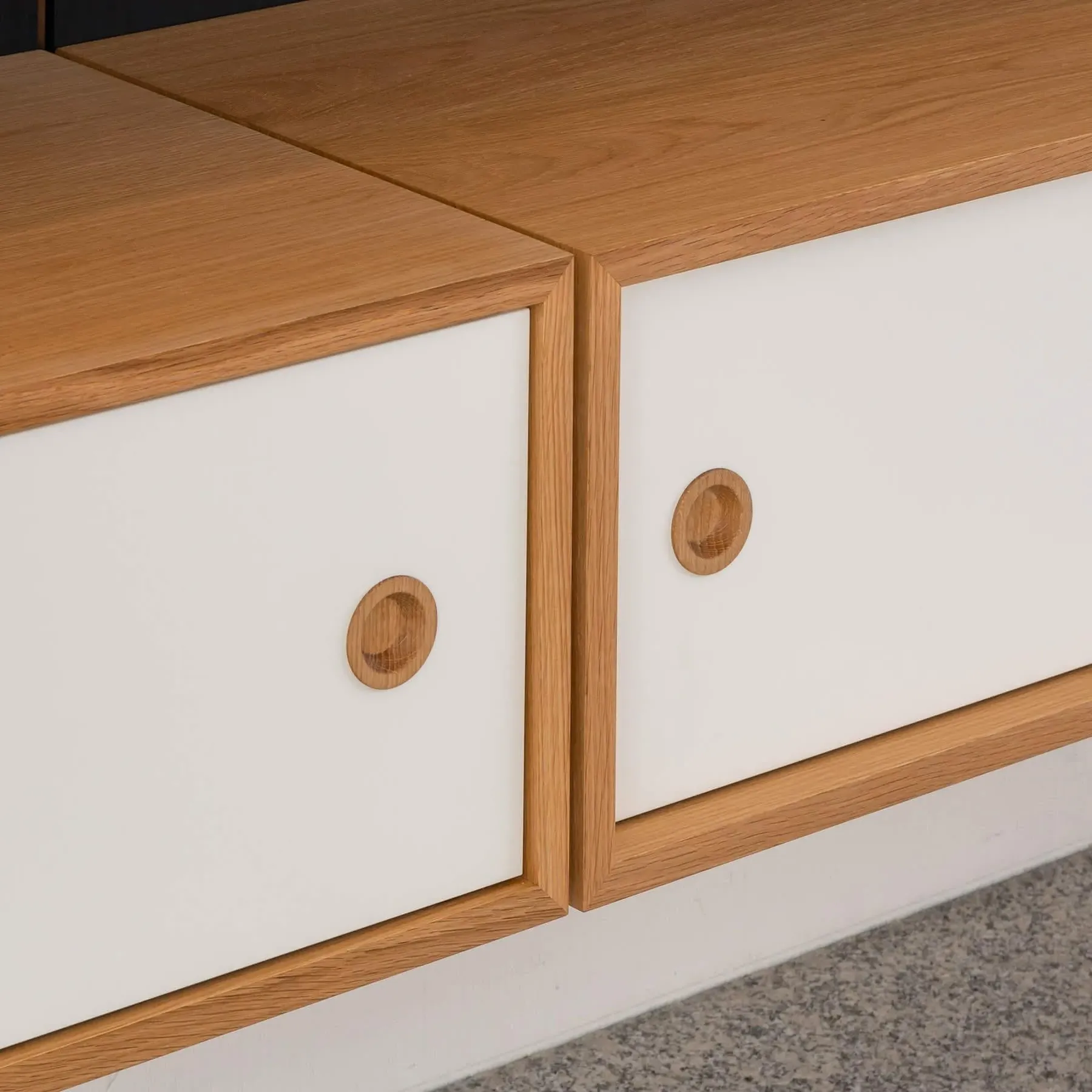 Panel System Configuration 2B - Walnut, Wood