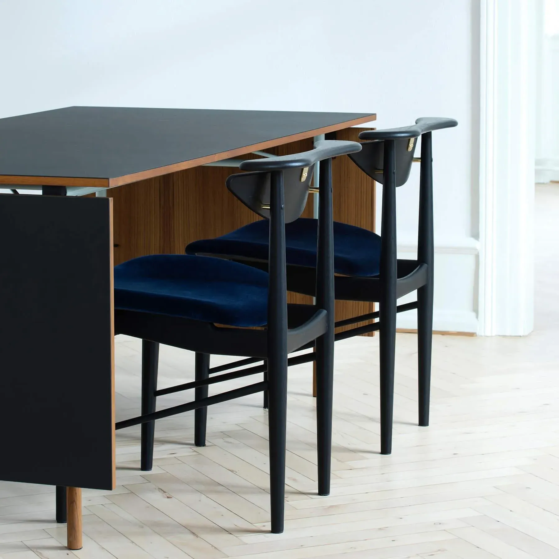 Reading Chair with Leather Seat - Natural, Ash