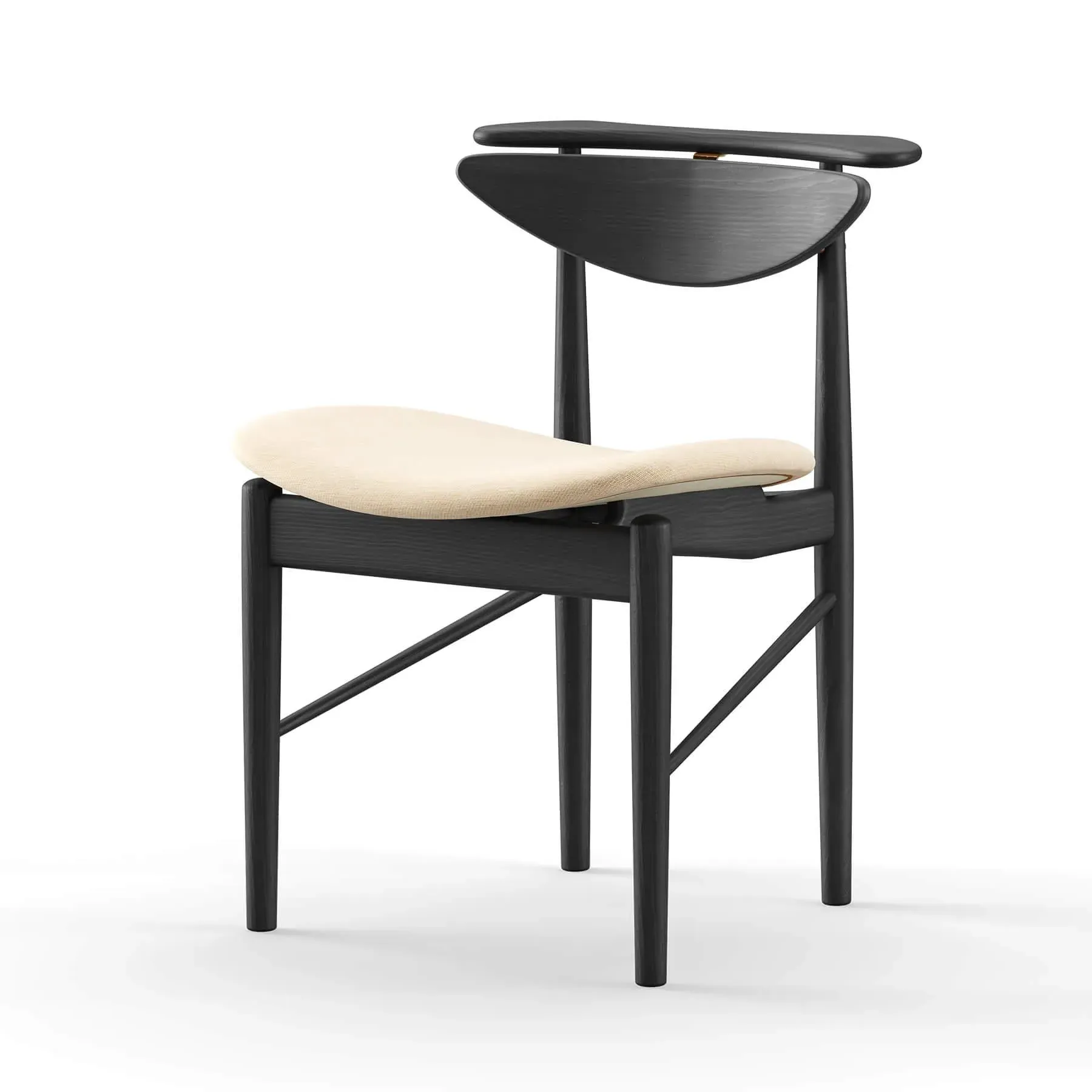 Reading Chair with Reversible Seating - Beige, Oak image