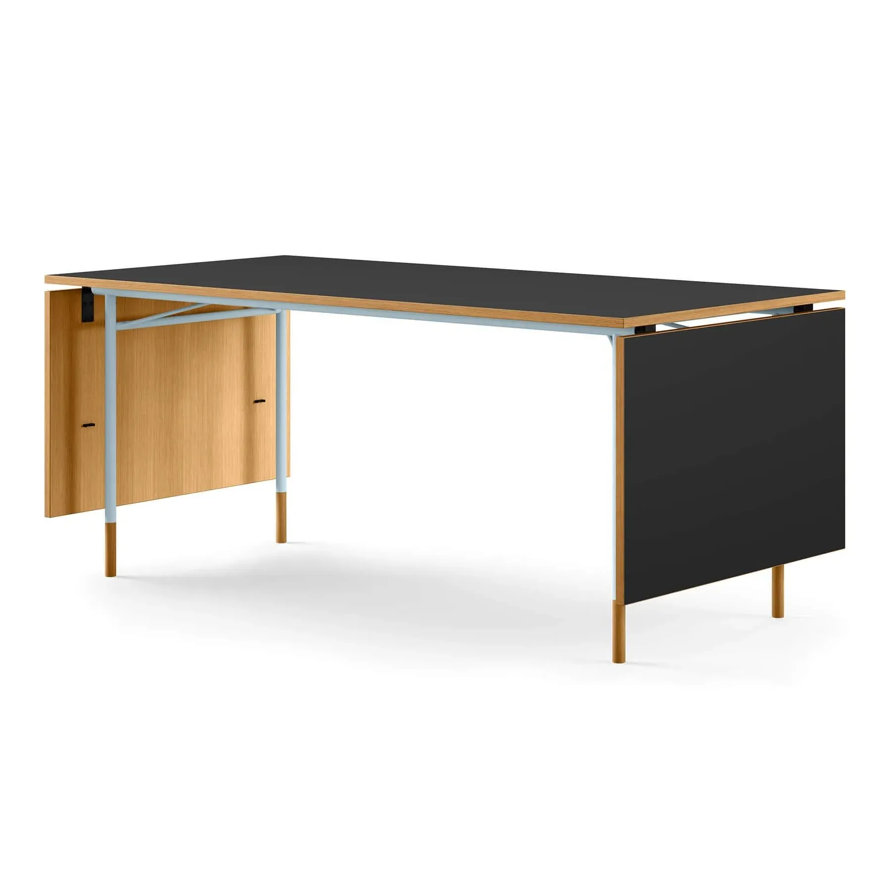 Rectangular Dining Table with Leaves - Oak