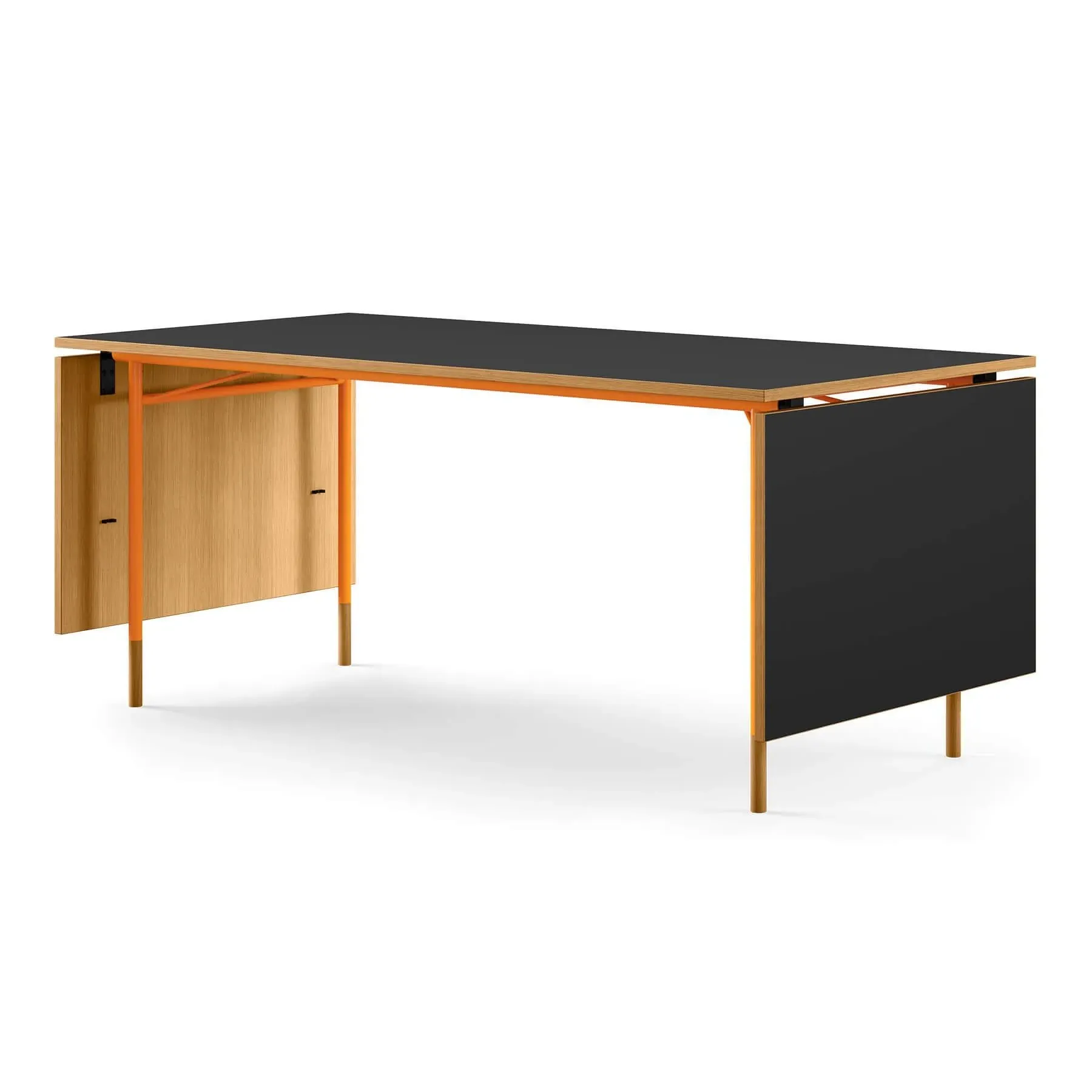 Rectangular Dining Table with Leaves - Oak