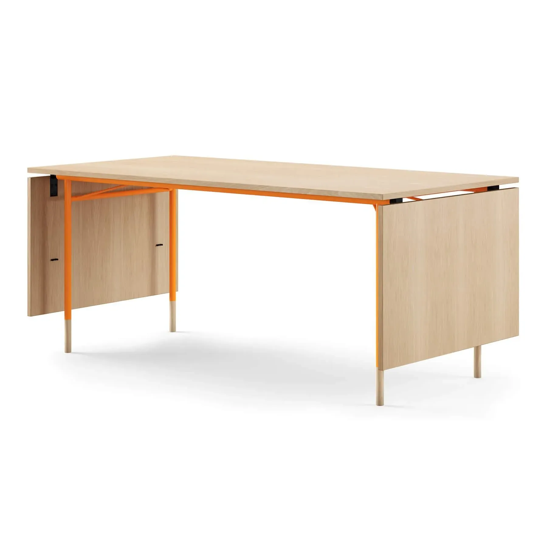 Rectangular Dining Table with Leaves - Oak