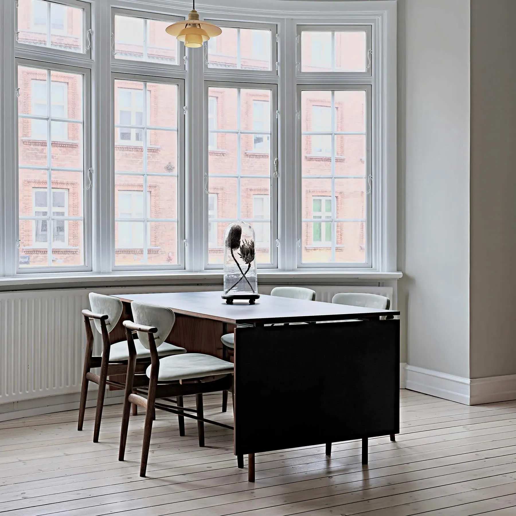 Rectangular Dining Table with Leaves - Oak, Wood