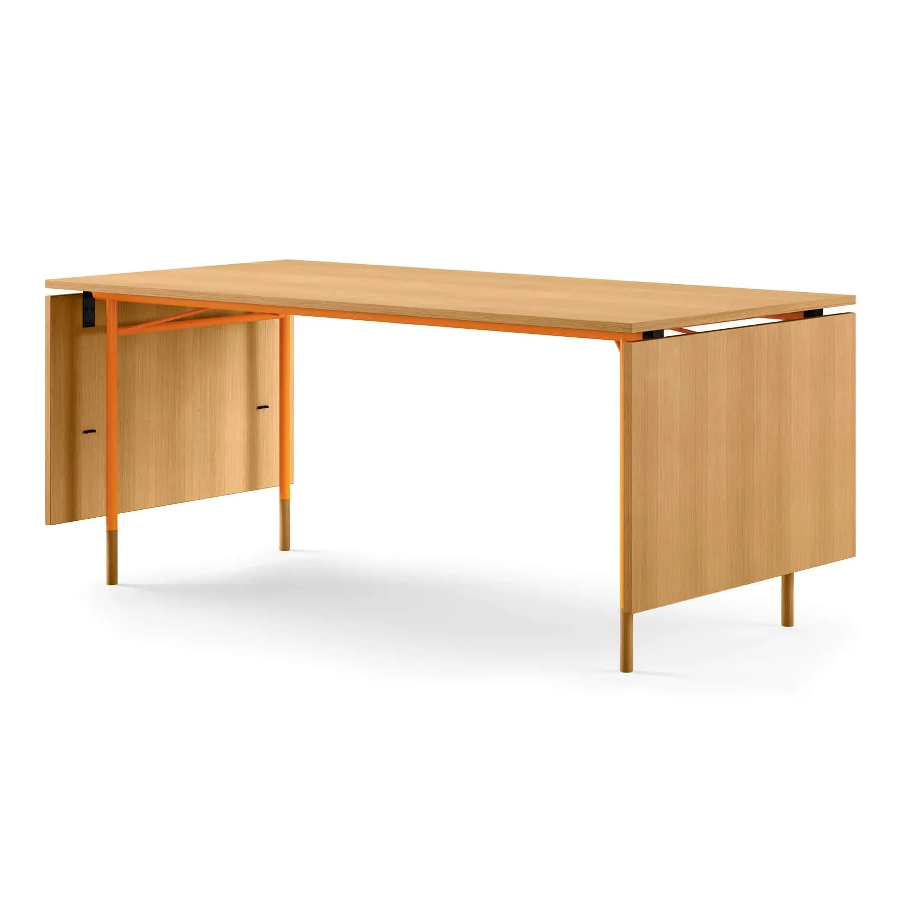 Rectangular Dining Table with Leaves - Oak image