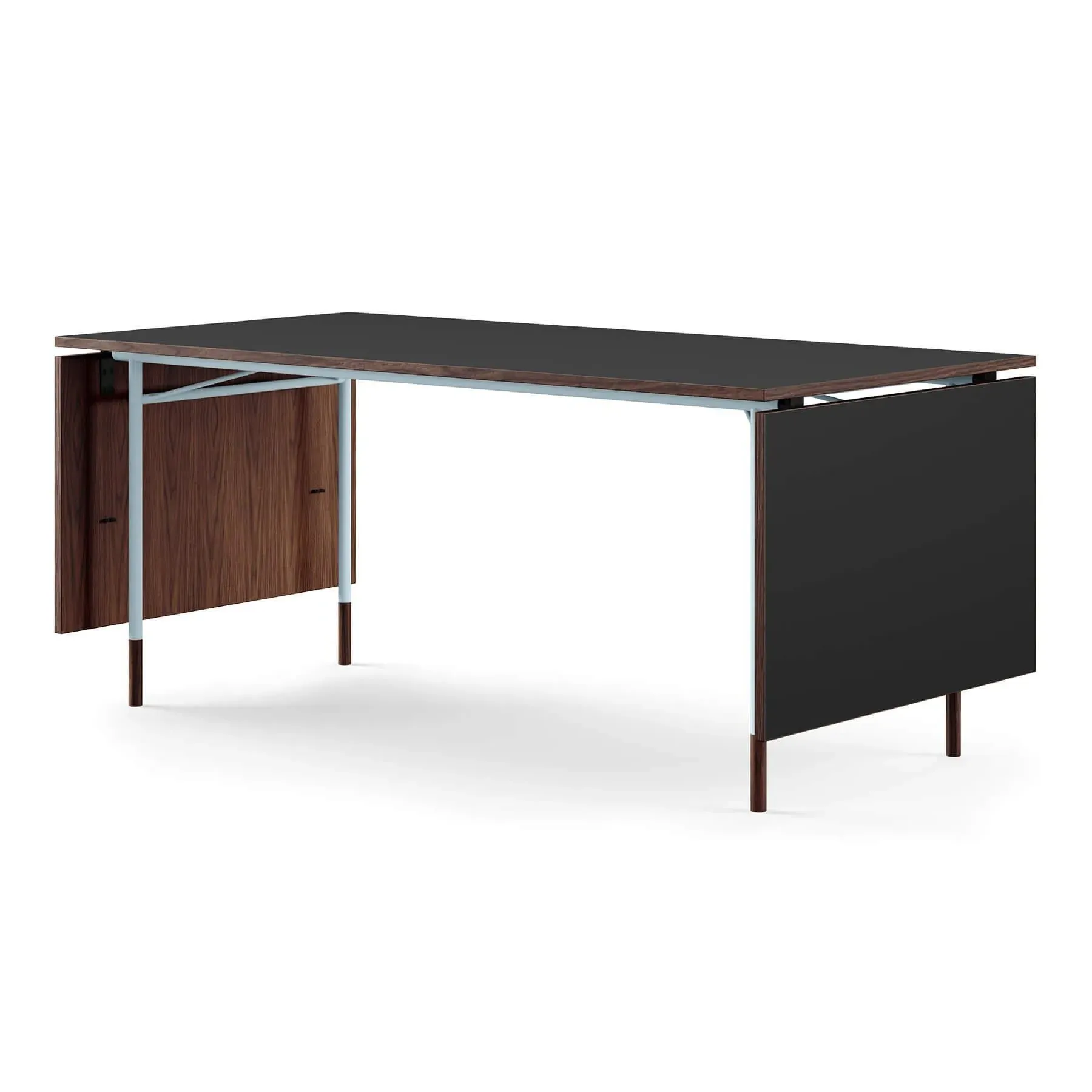 Rectangular Dining Table with Leaves - Walnut