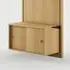 Small Cabinet with Sliding Door for Panel System - Oak