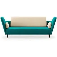 The 57 2-Seater Sofa - Peacock, Oak