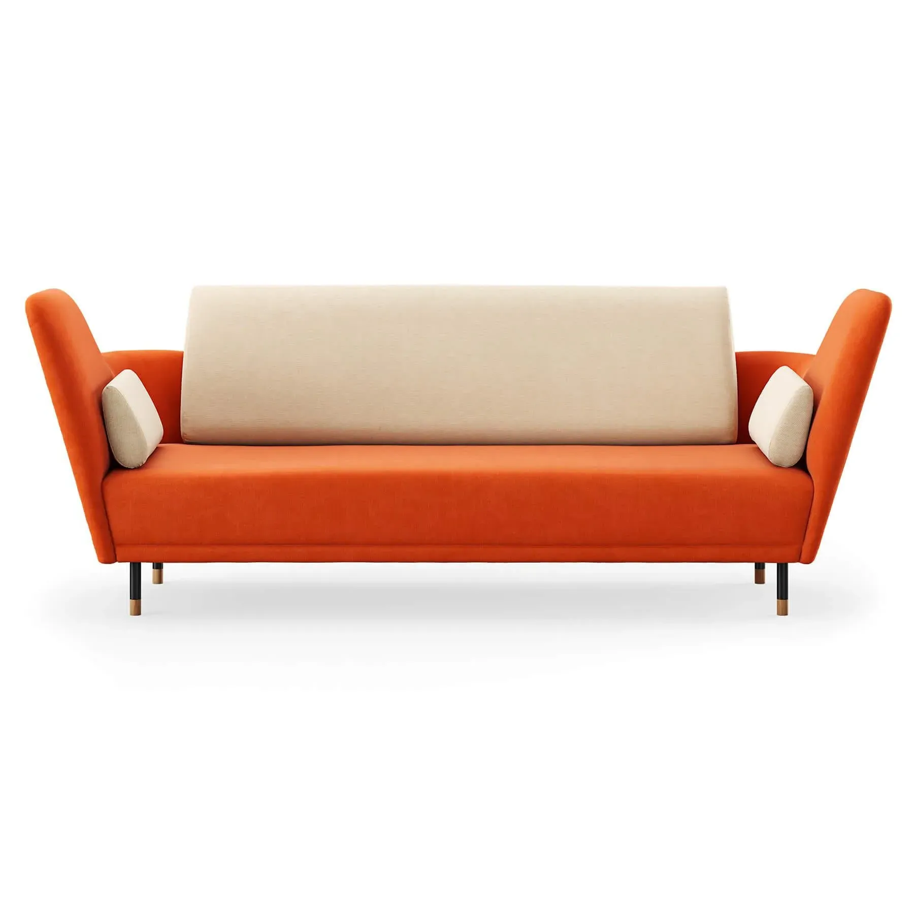 The 57 2-Seater Sofa - Pumpkin Spice, Oak